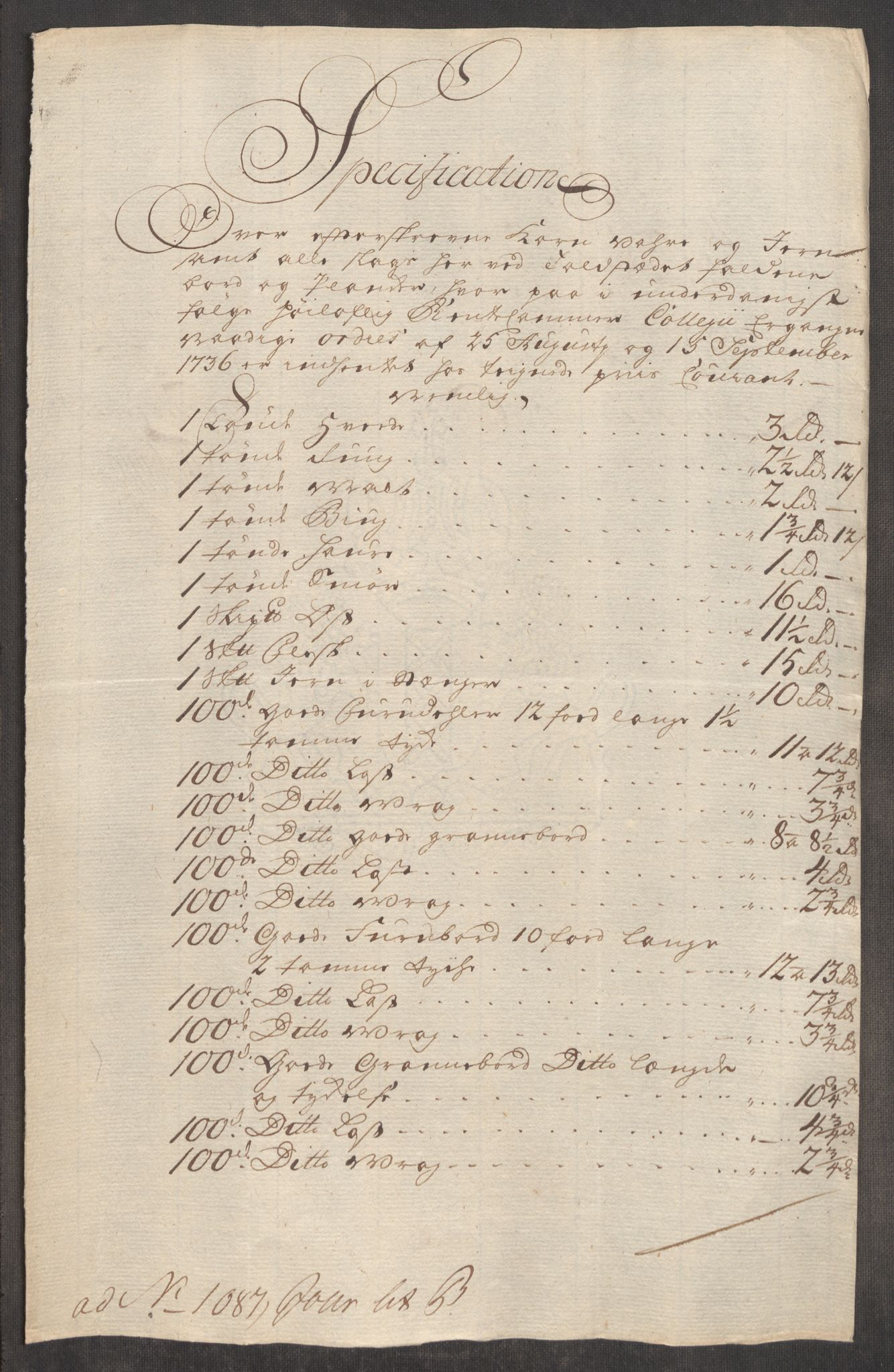 Rentekammeret inntil 1814, Realistisk ordnet avdeling, RA/EA-4070/Oe/L0003: [Ø1]: Priskuranter, 1745-1748, s. 728