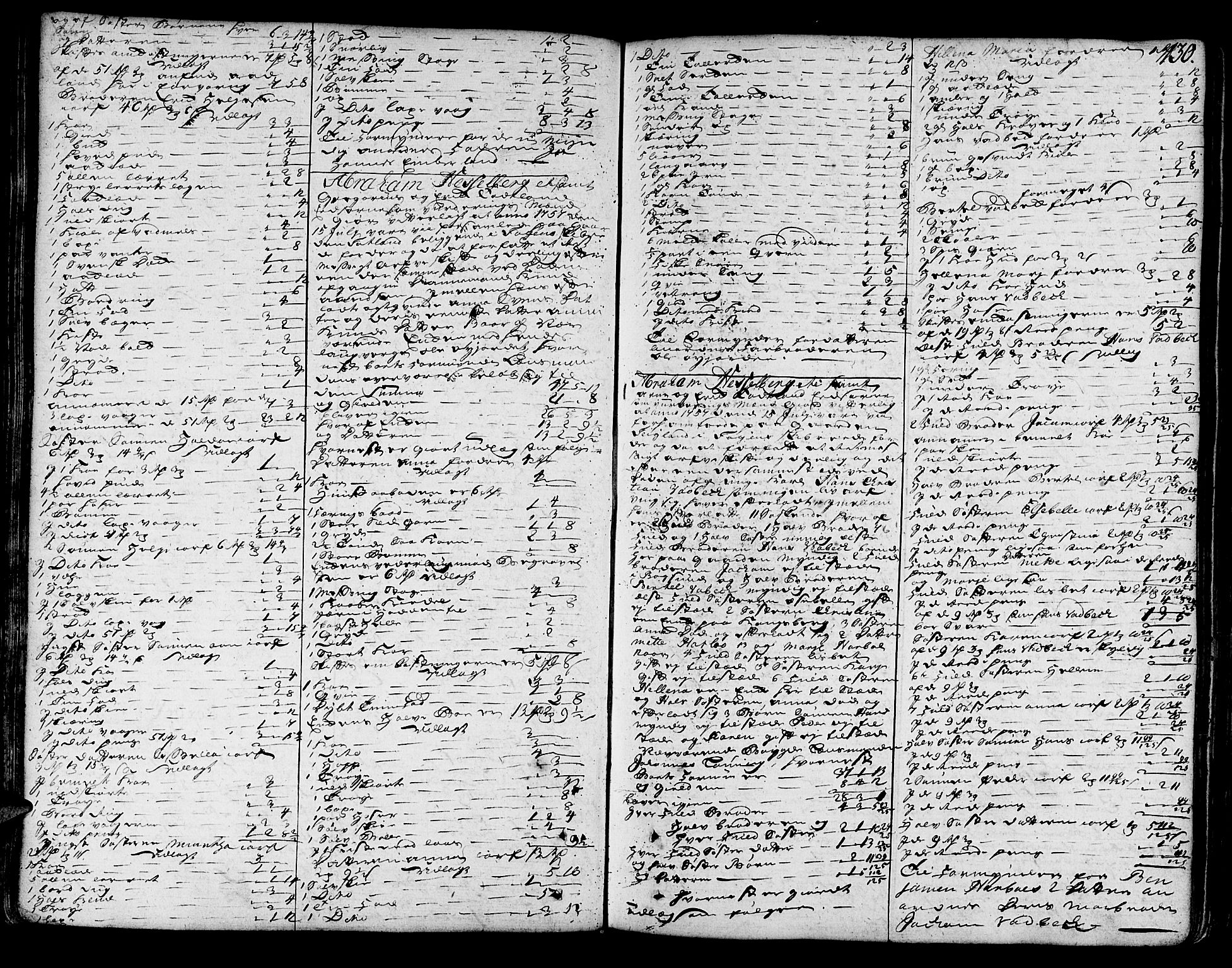 Sunnhordland sorenskrivar, SAB/A-2401/1/H/Ha/Haa/L0007: Skifteprotokollar. Register på lesesal. Fol. 901- ut, 1755-1760, s. 129b-130a