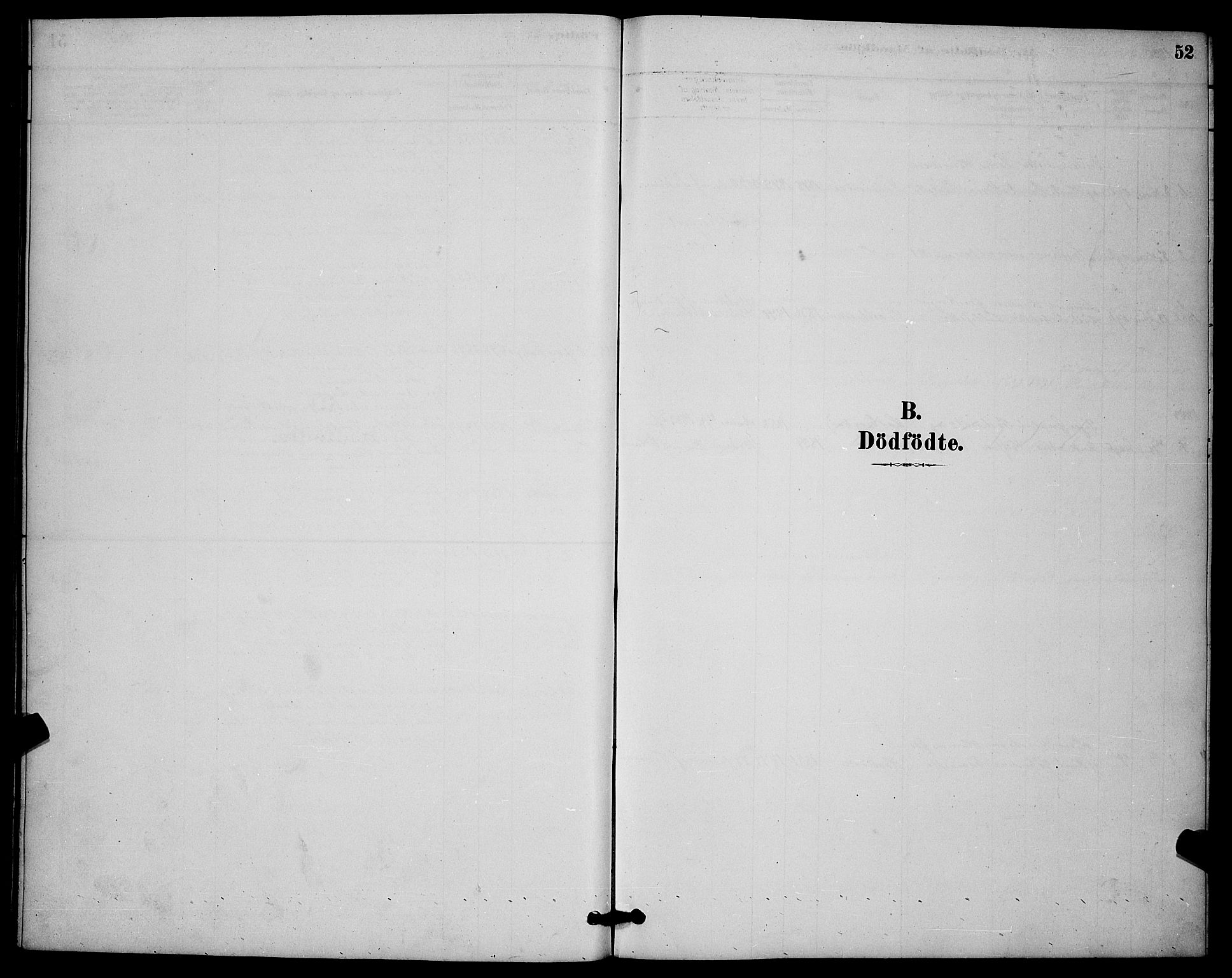 Ibestad sokneprestembete, SATØ/S-0077/H/Ha/Hab/L0014klokker: Klokkerbok nr. 14, 1880-1887, s. 52