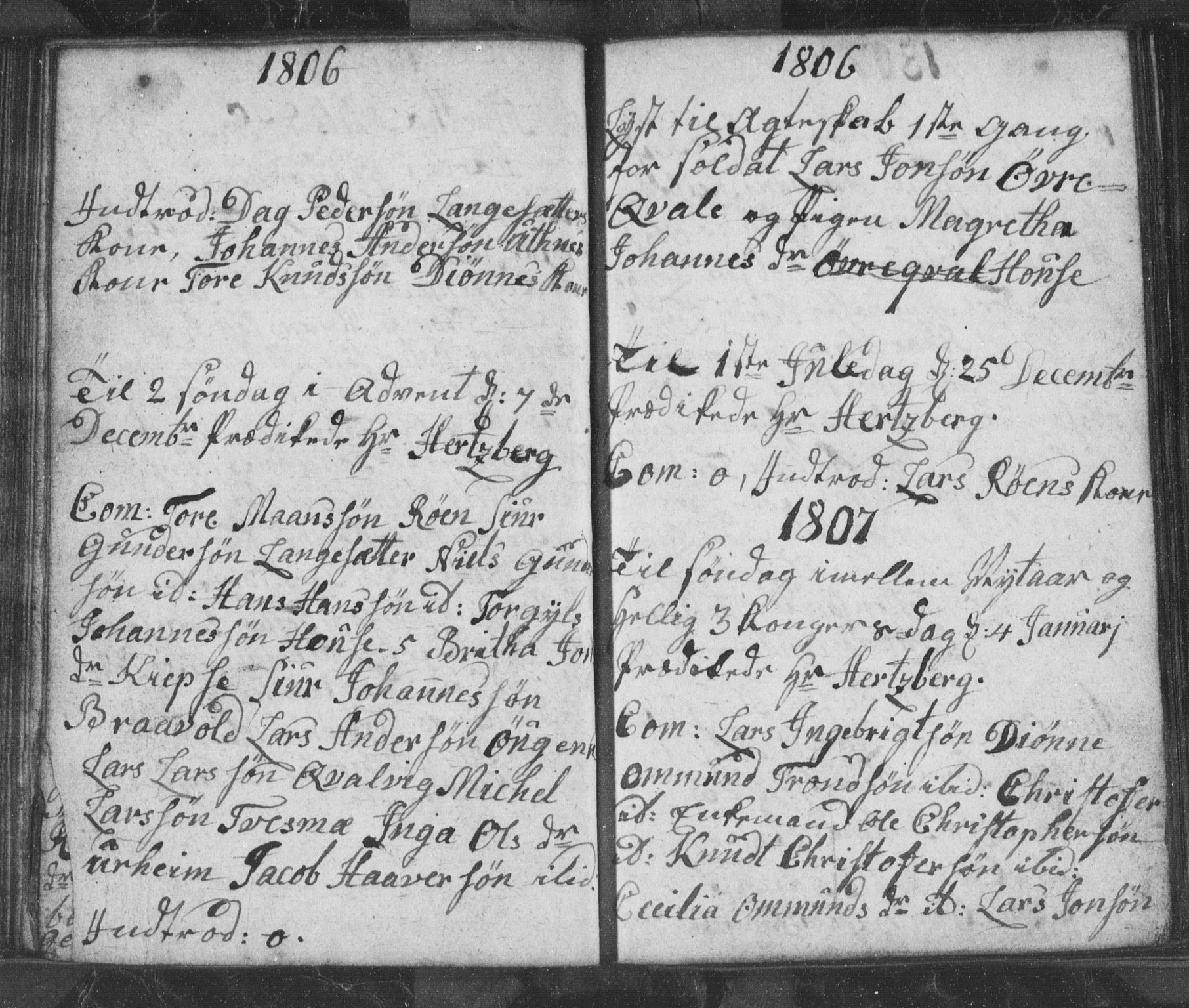 Ullensvang sokneprestembete, SAB/A-78701/H/Hab: Klokkerbok nr. E 5, 1804-1811