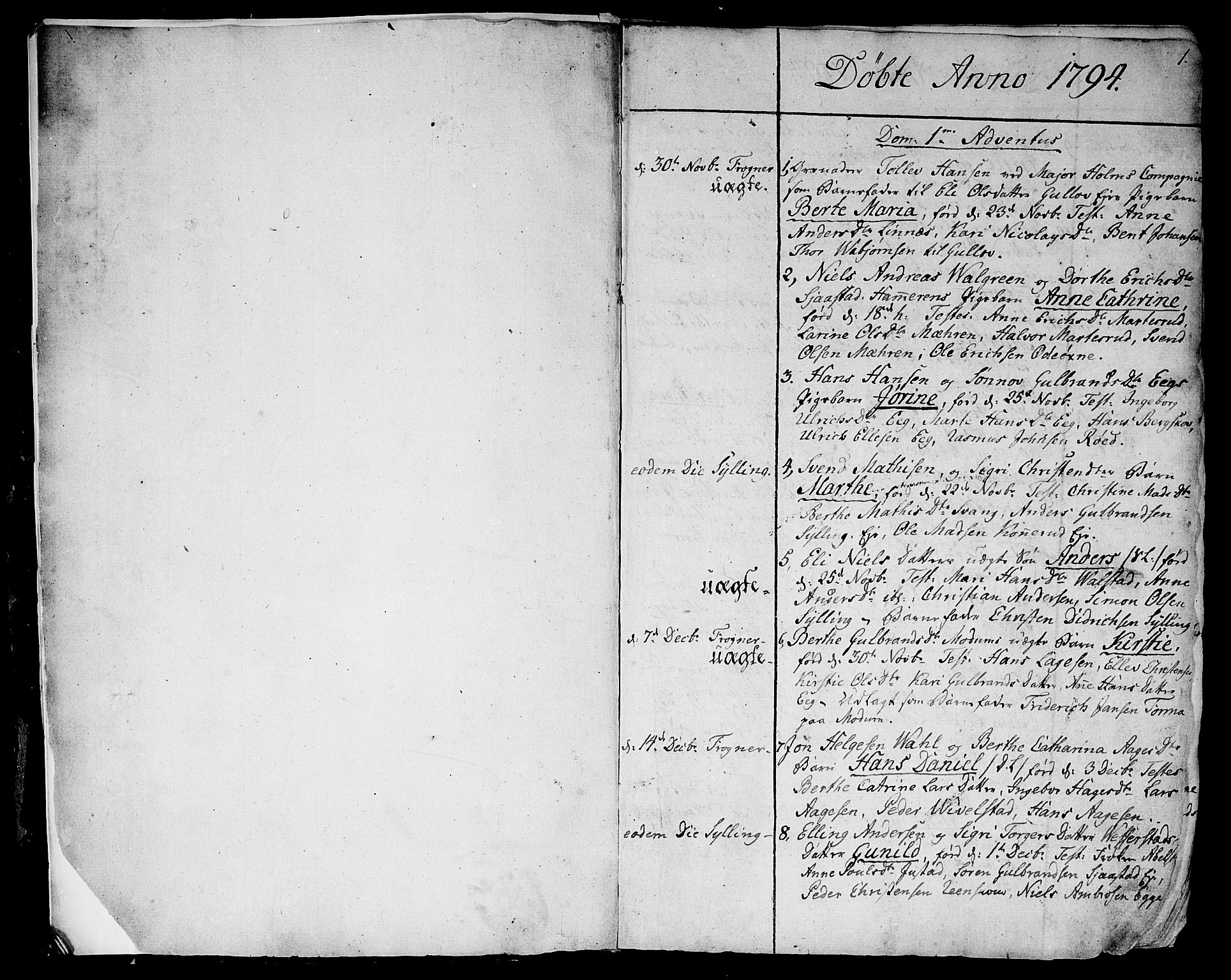 Lier kirkebøker, SAKO/A-230/F/Fa/L0007: Ministerialbok nr. I 7, 1794-1813, s. 0-1