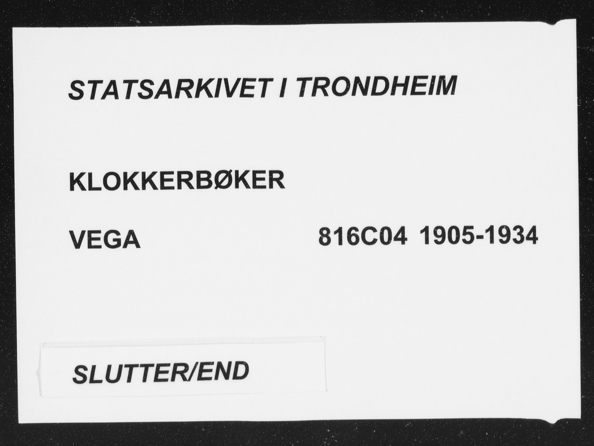 Ministerialprotokoller, klokkerbøker og fødselsregistre - Nordland, AV/SAT-A-1459/816/L0254: Klokkerbok nr. 816C04, 1905-1934