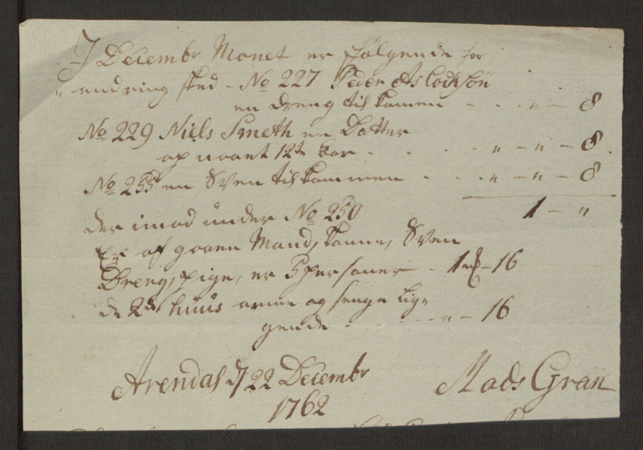 Rentekammeret inntil 1814, Reviderte regnskaper, Byregnskaper, RA/EA-4066/R/Rl/L0230/0001: [L4] Kontribusjonsregnskap / Ekstraskatt, 1762-1764, s. 69
