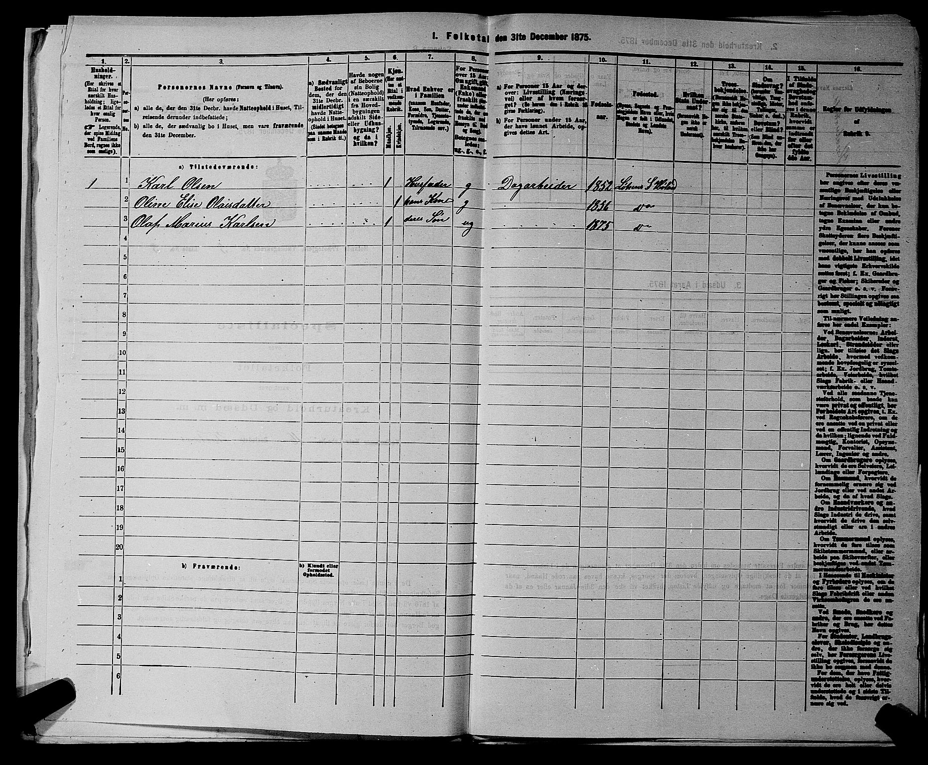 RA, Folketelling 1875 for 0221P Høland prestegjeld, 1875, s. 432