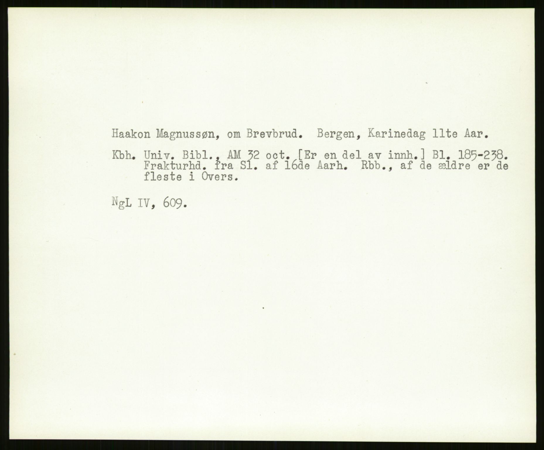 Norsk Historisk Kjeldeskrift-Institutt (NHKI), AV/RA-S-6117/G/Gc/L0029: Tematisk register til Gustav Storms håndskriftbeskrivelser i NgL bd. IV, 1315-1377, s. 86