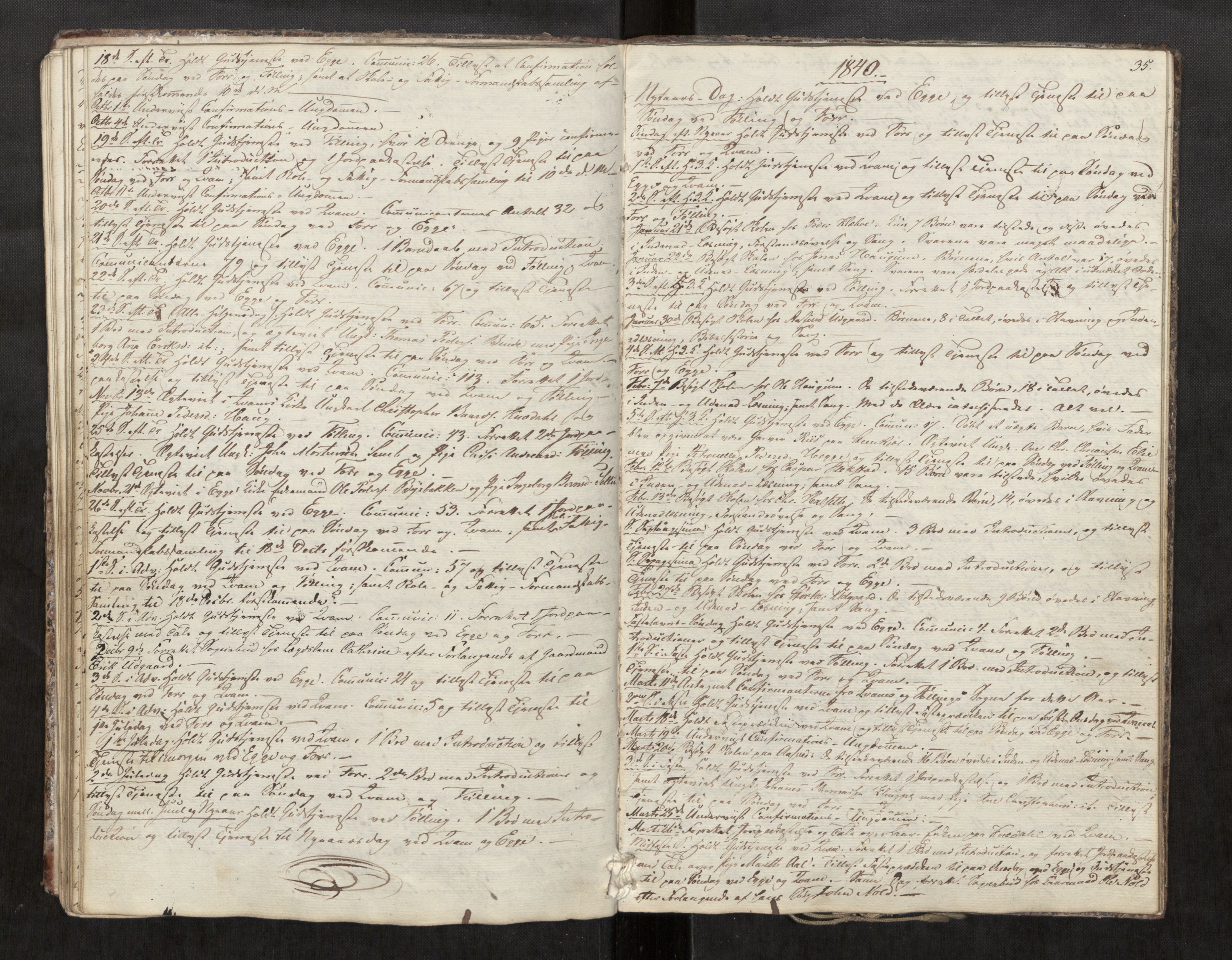 Stod sokneprestkontor, SAT/A-1164/2/I/I1/I1d/L0001: Residerende kapellans bok nr. 1, 1827-1849, s. 35