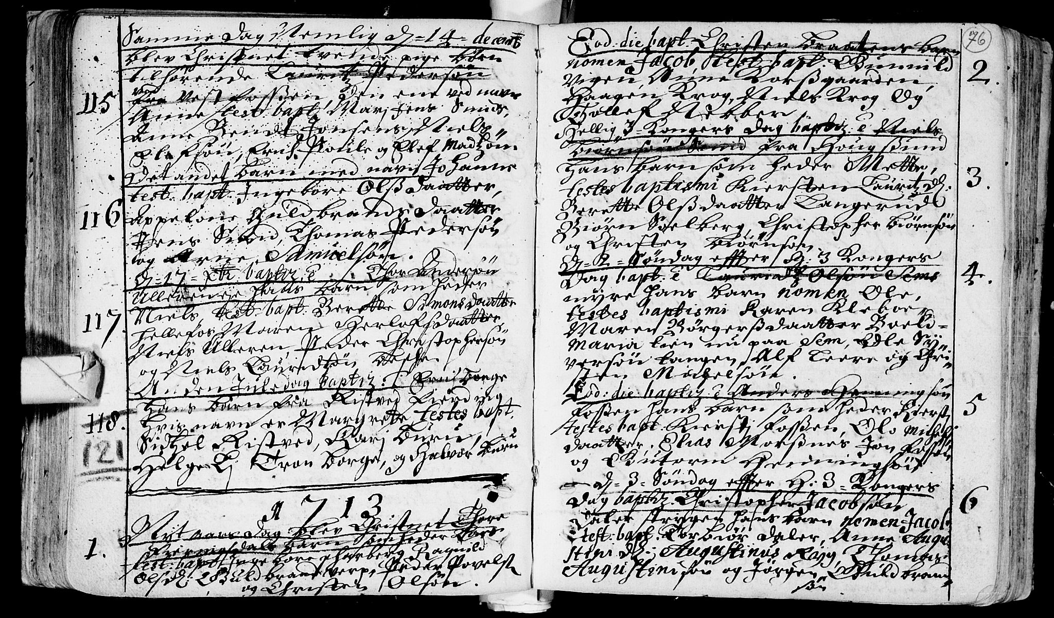 Eiker kirkebøker, SAKO/A-4/F/Fa/L0002: Ministerialbok nr. I 2, 1705-1724, s. 76