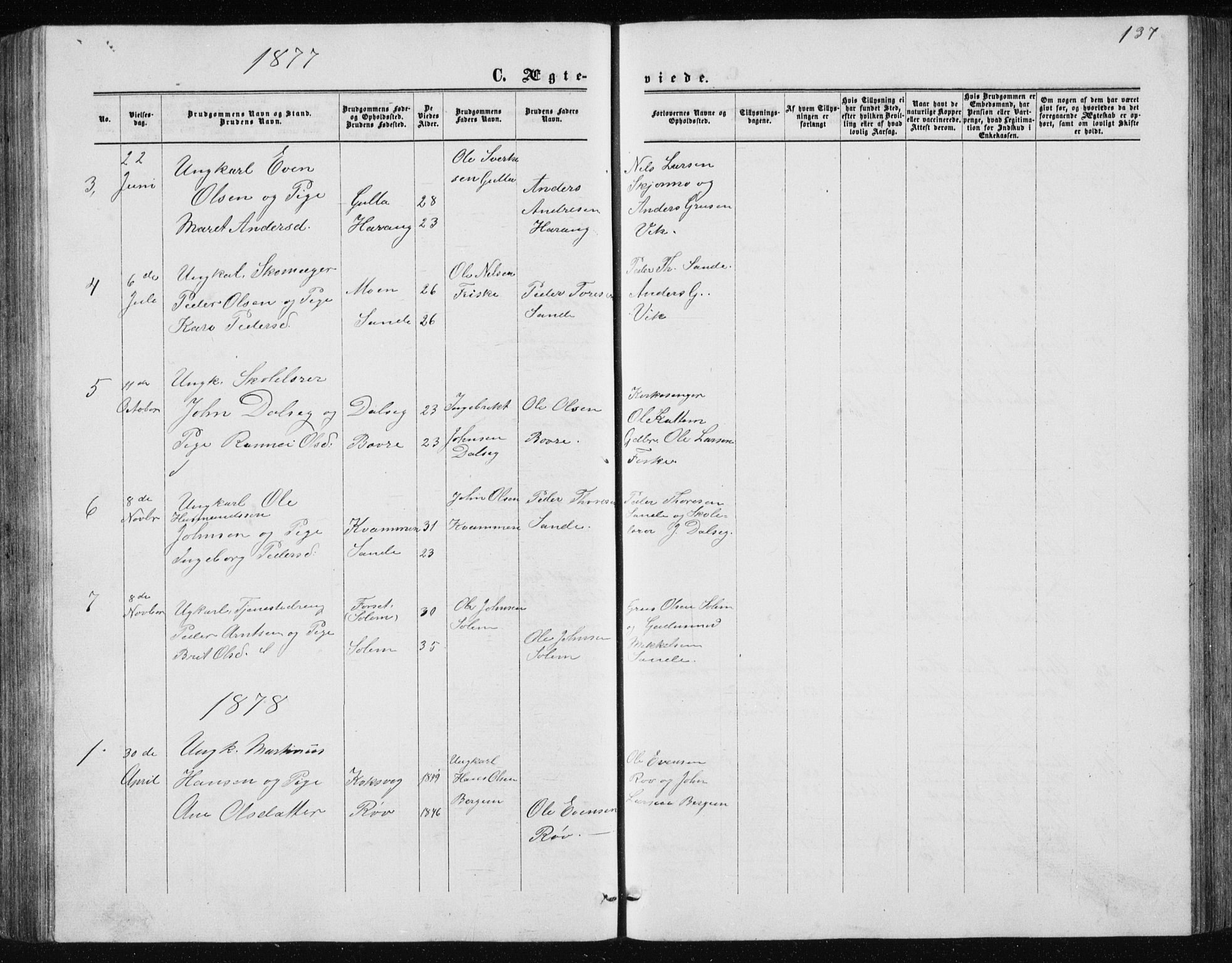 Ministerialprotokoller, klokkerbøker og fødselsregistre - Møre og Romsdal, AV/SAT-A-1454/597/L1064: Klokkerbok nr. 597C01, 1866-1898, s. 137