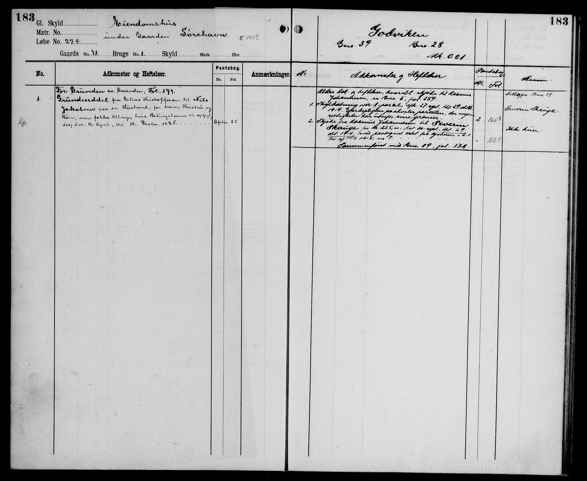 Midhordland sorenskriveri, AV/SAB-A-3001/1/G/Ga/Gab/L0106: Panteregister nr. II.A.b.106, s. 183