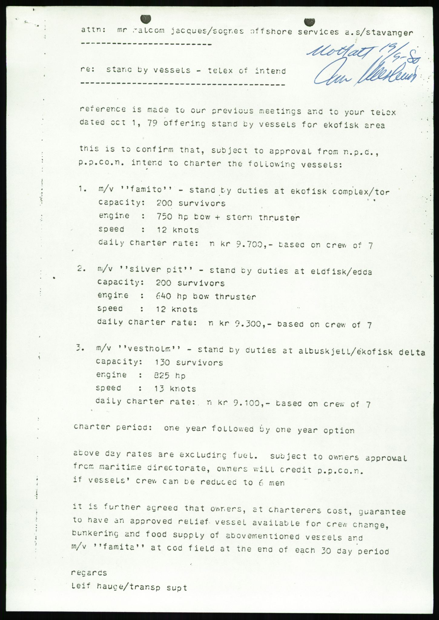 Justisdepartementet, Granskningskommisjonen ved Alexander Kielland-ulykken 27.3.1980, AV/RA-S-1165/D/L0017: P Hjelpefartøy (Doku.liste + P1-P6 av 6)/Q Hovedredningssentralen (Q0-Q27 av 27), 1980-1981, s. 30