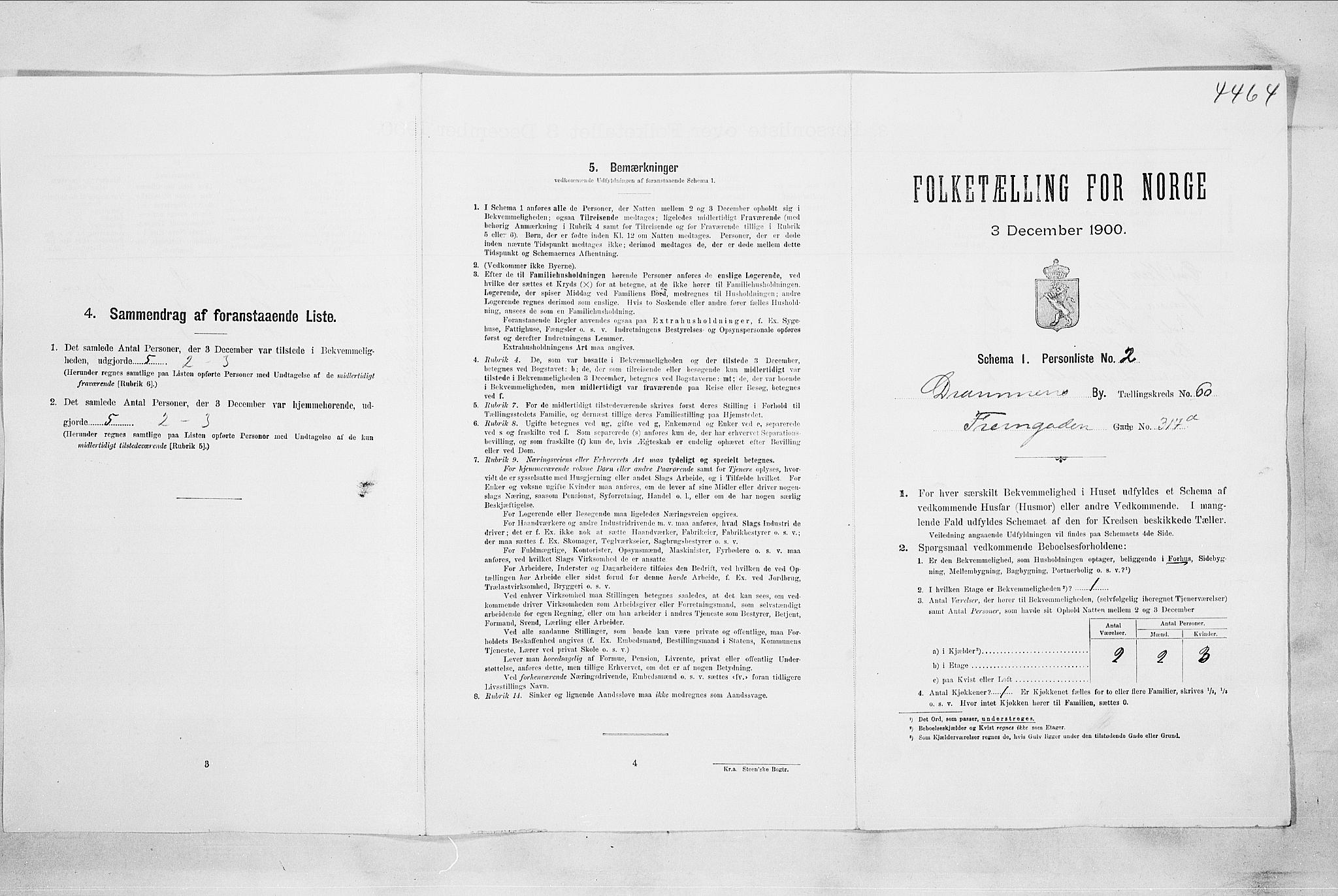 RA, Folketelling 1900 for 0602 Drammen kjøpstad, 1900, s. 10393
