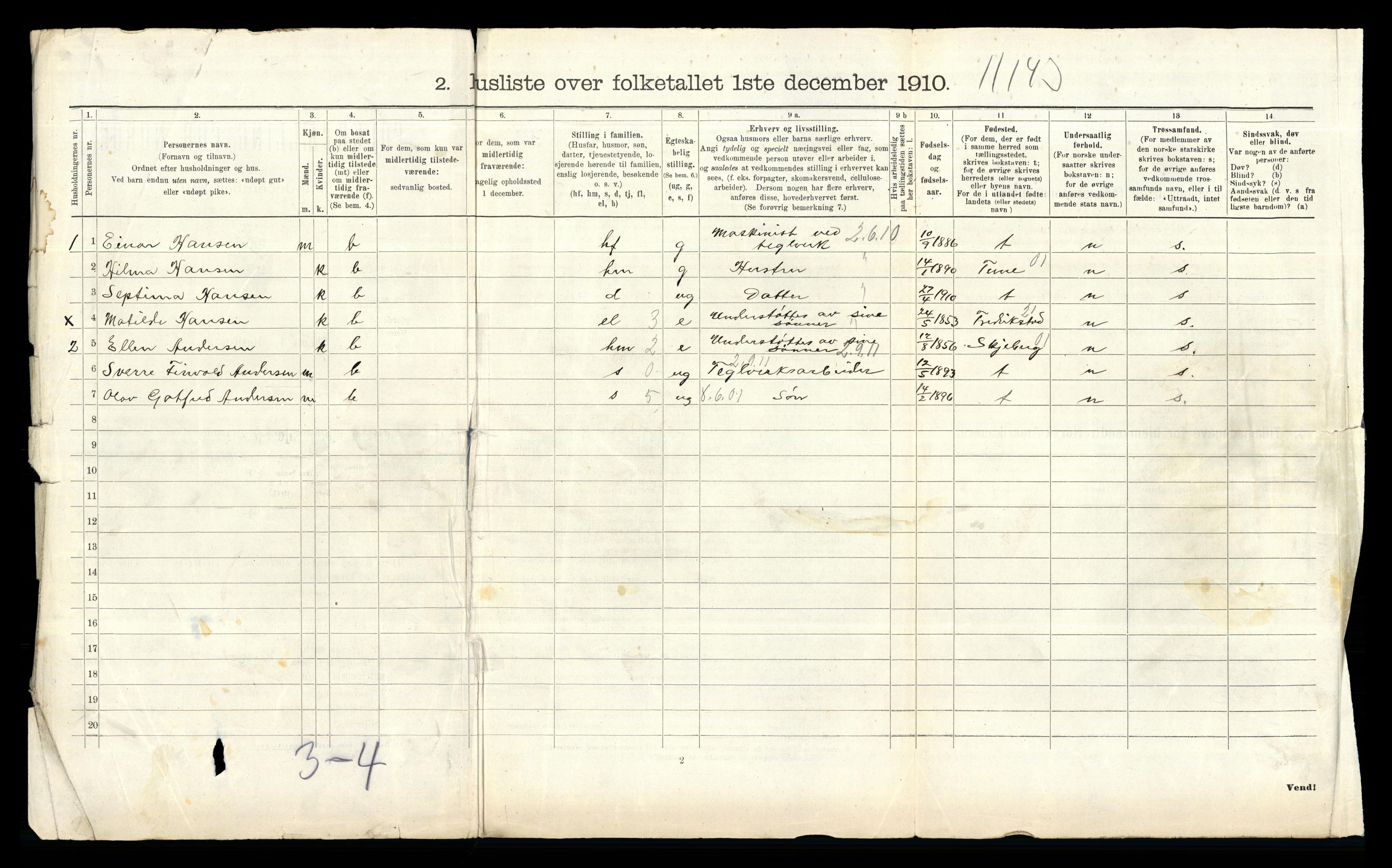 RA, Folketelling 1910 for 0132 Glemmen herred, 1910, s. 453