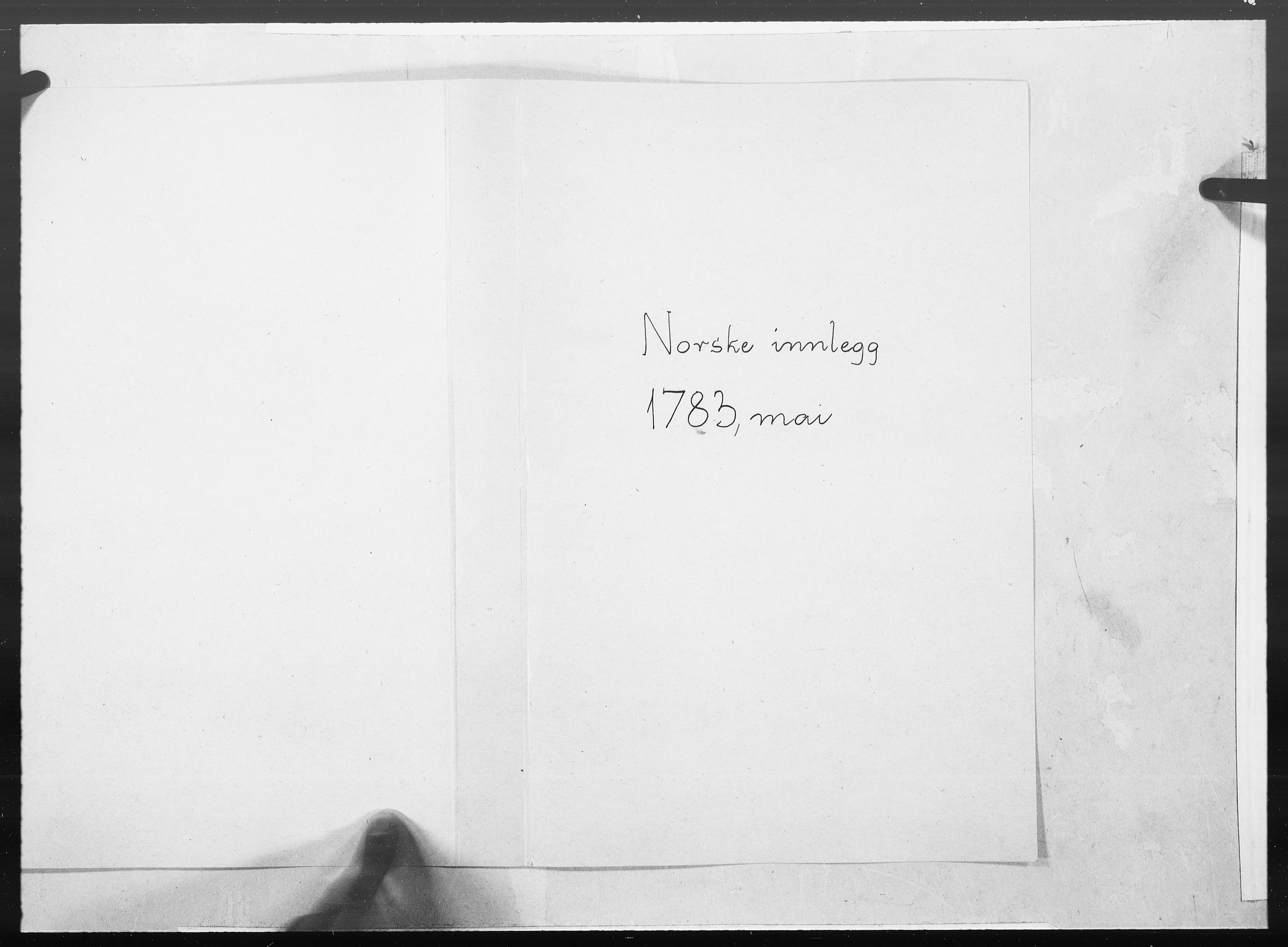 Danske Kanselli 1572-1799, AV/RA-EA-3023/F/Fc/Fcc/Fcca/L0246: Norske innlegg 1572-1799, 1783, s. 143