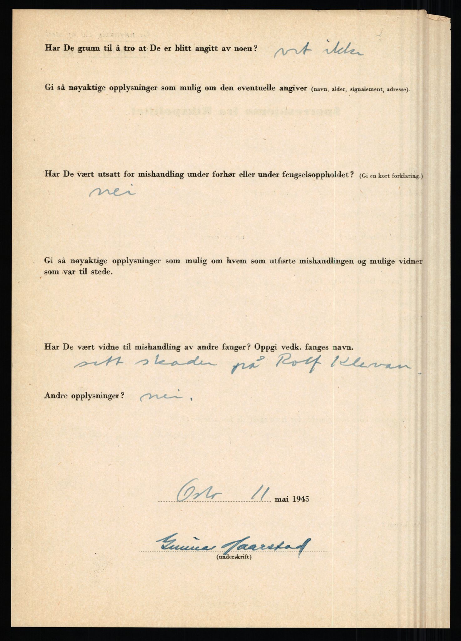 Rikspolitisjefen, AV/RA-S-1560/L/L0007: Heen, Erik C. - Iversen, Trygve, 1940-1945, s. 1050