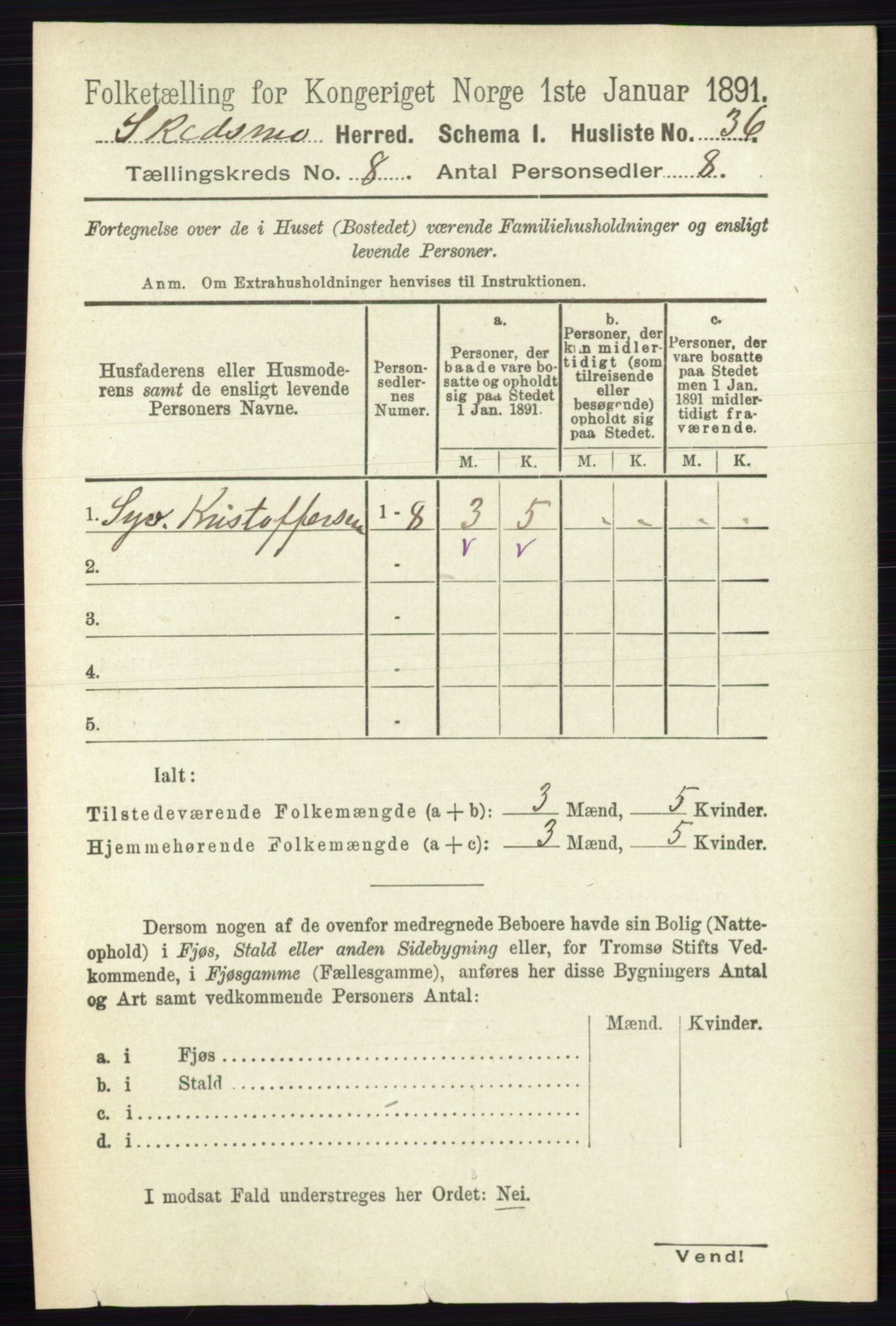 RA, Folketelling 1891 for 0231 Skedsmo herred, 1891, s. 3846