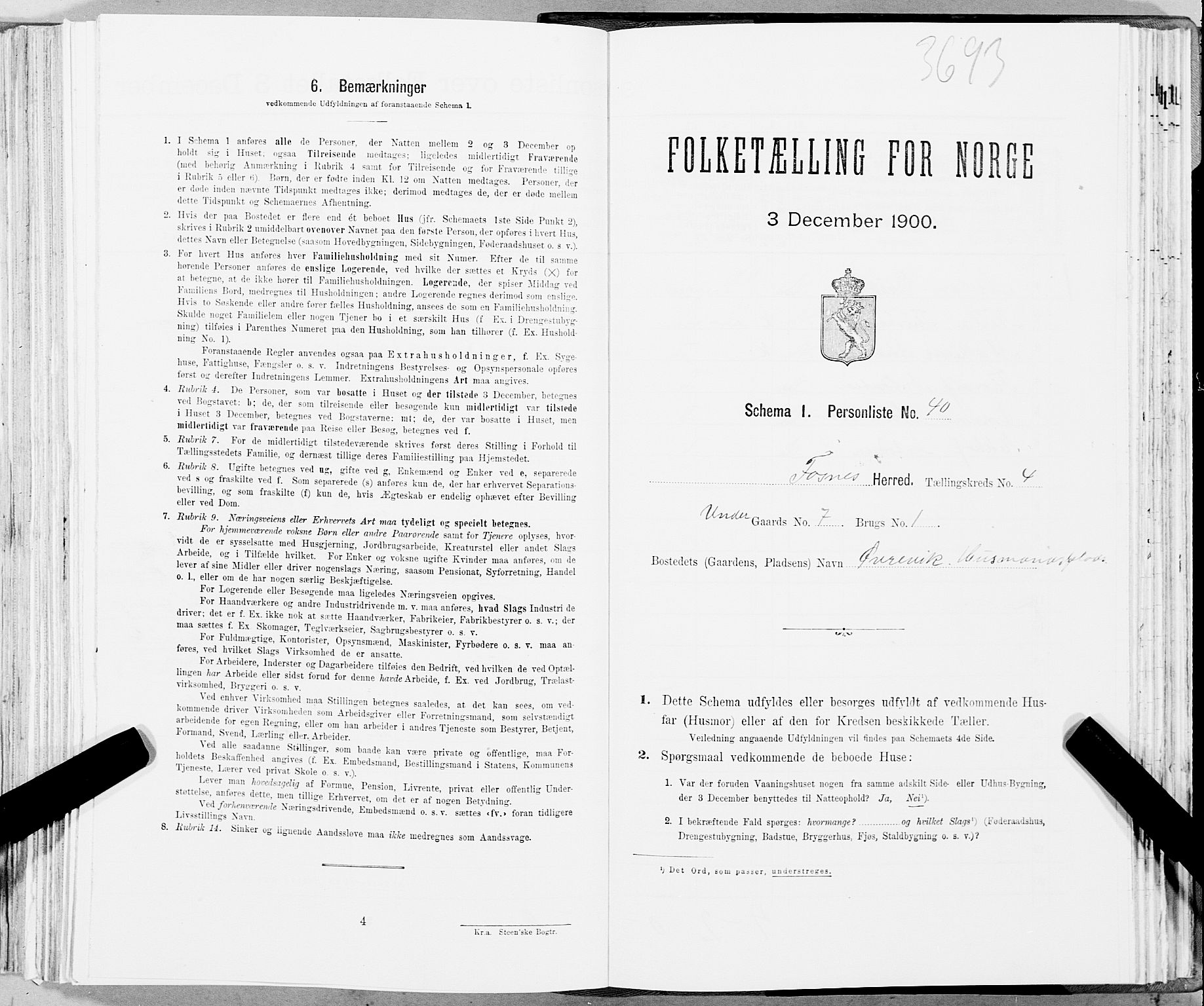 SAT, Folketelling 1900 for 1748 Fosnes herred, 1900, s. 774