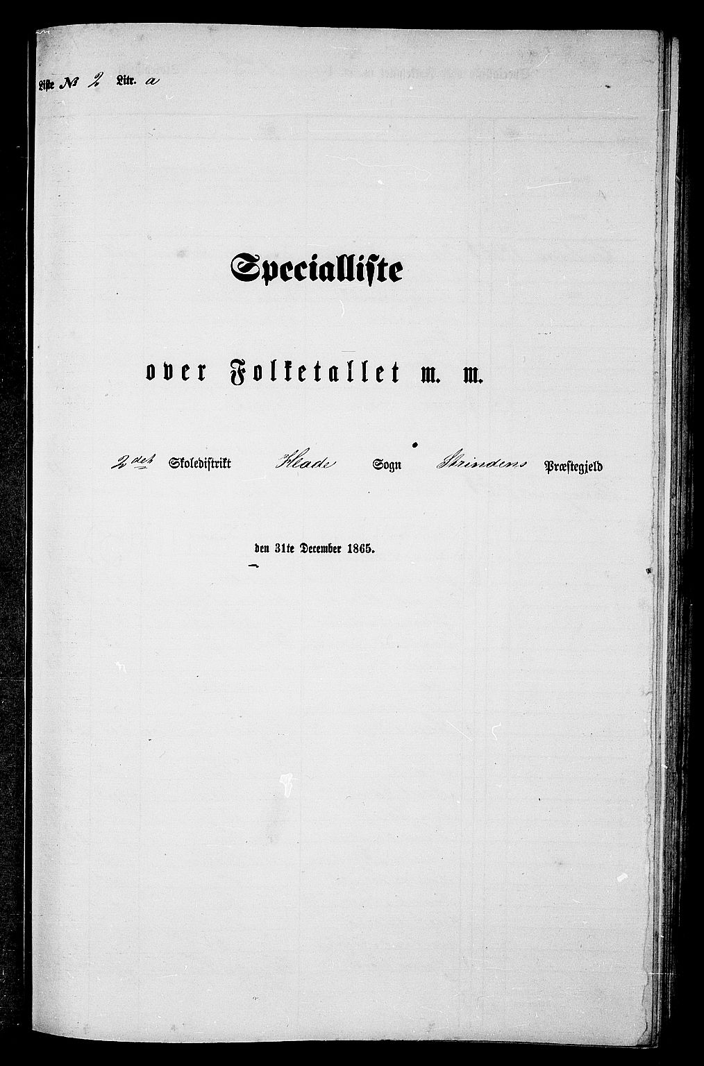 RA, Folketelling 1865 for 1660P Strinda prestegjeld, 1865, s. 46