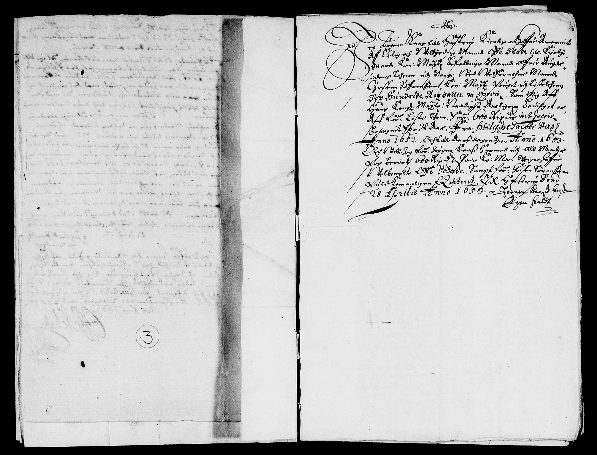 Rentekammeret inntil 1814, Reviderte regnskaper, Lensregnskaper, AV/RA-EA-5023/R/Rb/Rbr/L0019: Lista len, 1650-1653