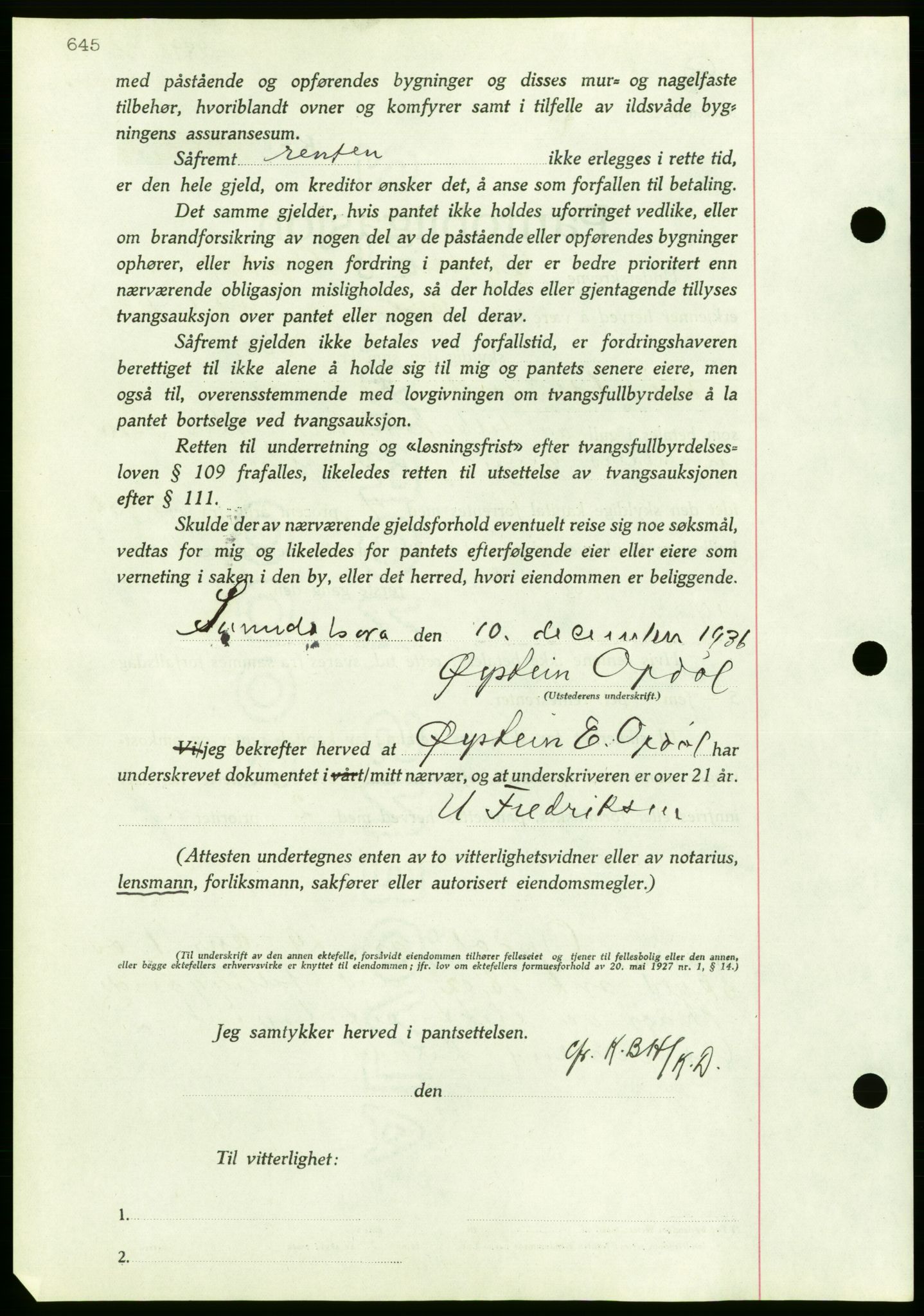 Nordmøre sorenskriveri, AV/SAT-A-4132/1/2/2Ca/L0090: Pantebok nr. B80, 1936-1937, Dagboknr: 2898/1936