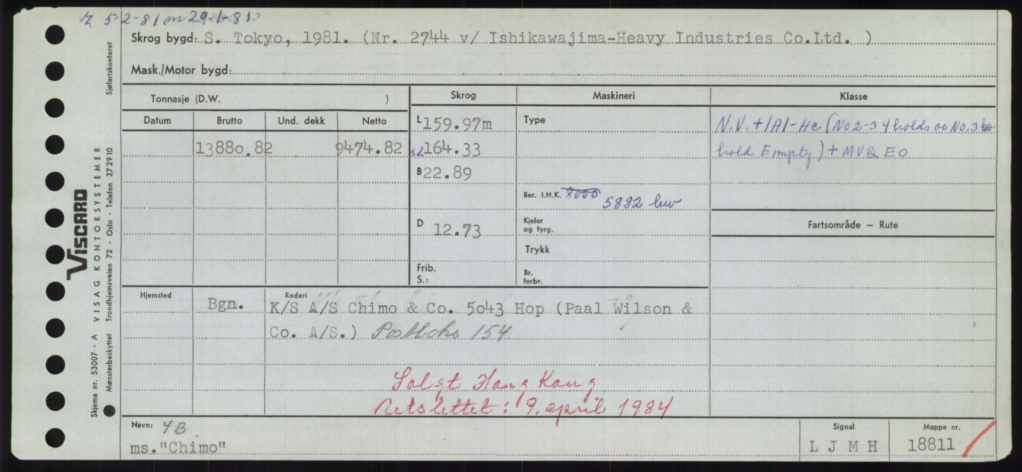 Sjøfartsdirektoratet med forløpere, Skipsmålingen, RA/S-1627/H/Hd/L0007: Fartøy, C, s. 137