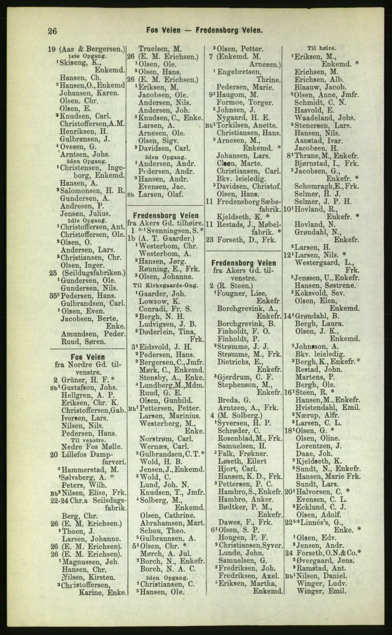 Kristiania/Oslo adressebok, PUBL/-, 1883, s. 26