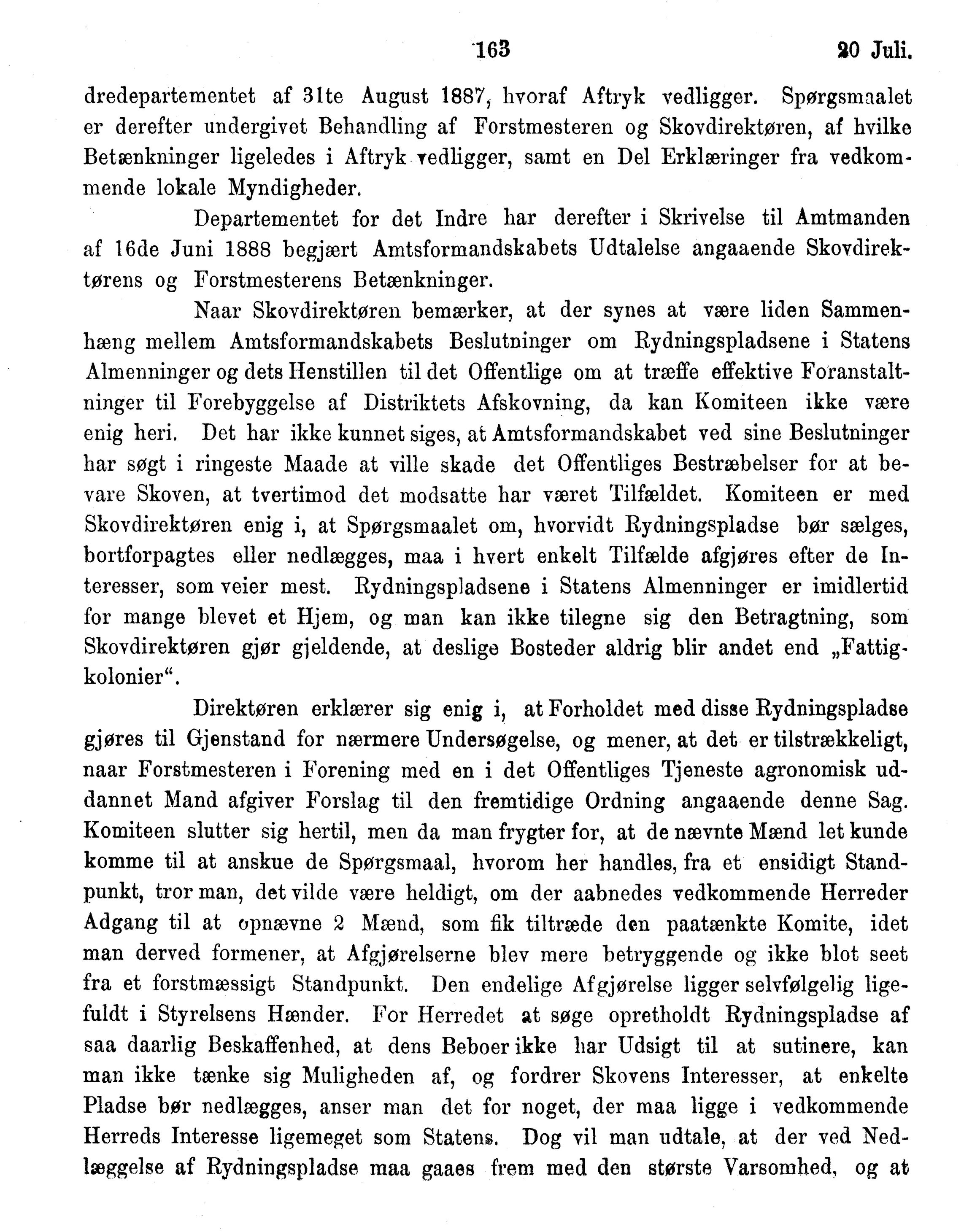 Nordland Fylkeskommune. Fylkestinget, AIN/NFK-17/176/A/Ac/L0015: Fylkestingsforhandlinger 1886-1890, 1886-1890