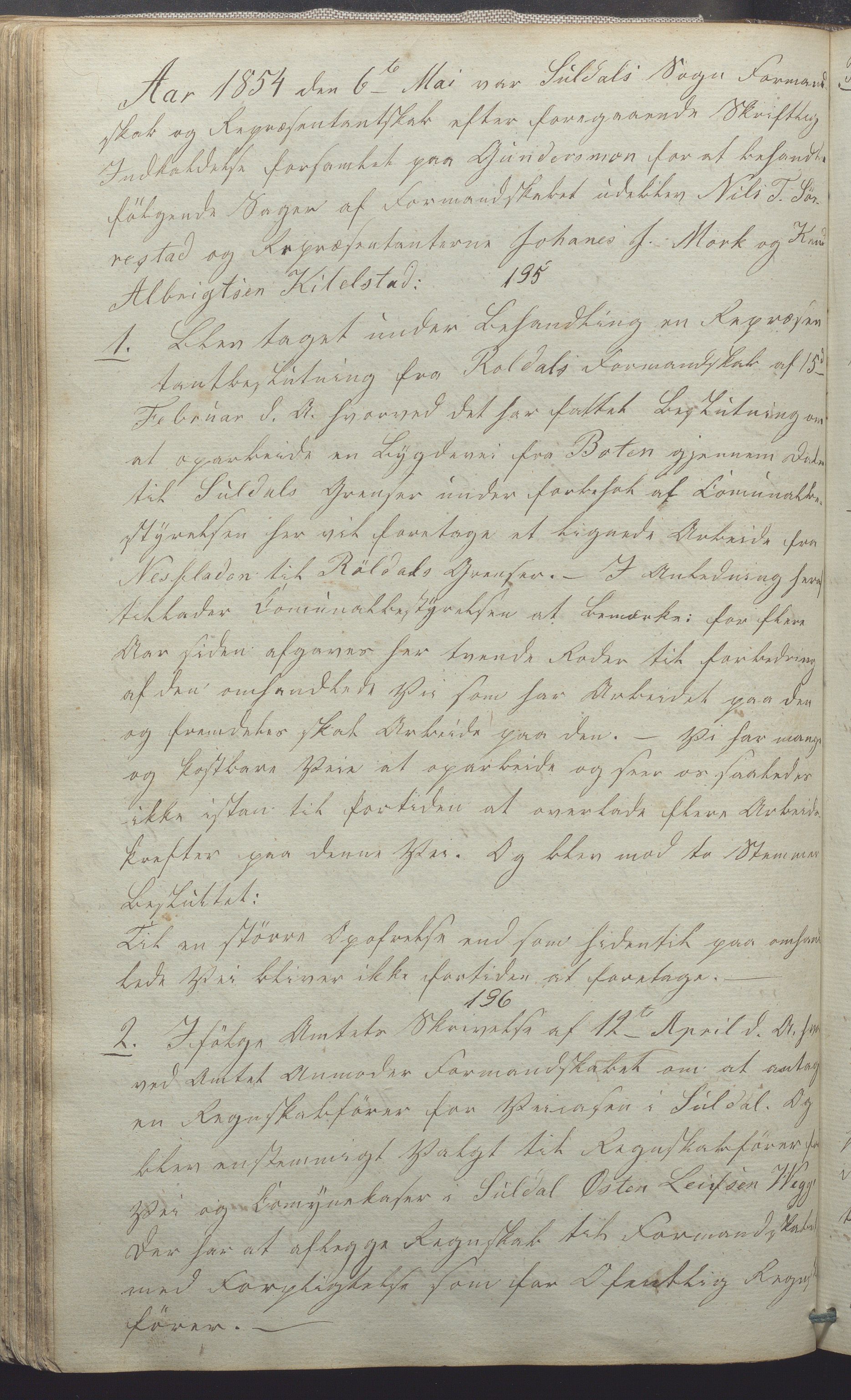 Suldal kommune - Formannskapet/Rådmannen, IKAR/K-101908/A/Aa/L0001: Møtebok, 1837-1876, s. 106b