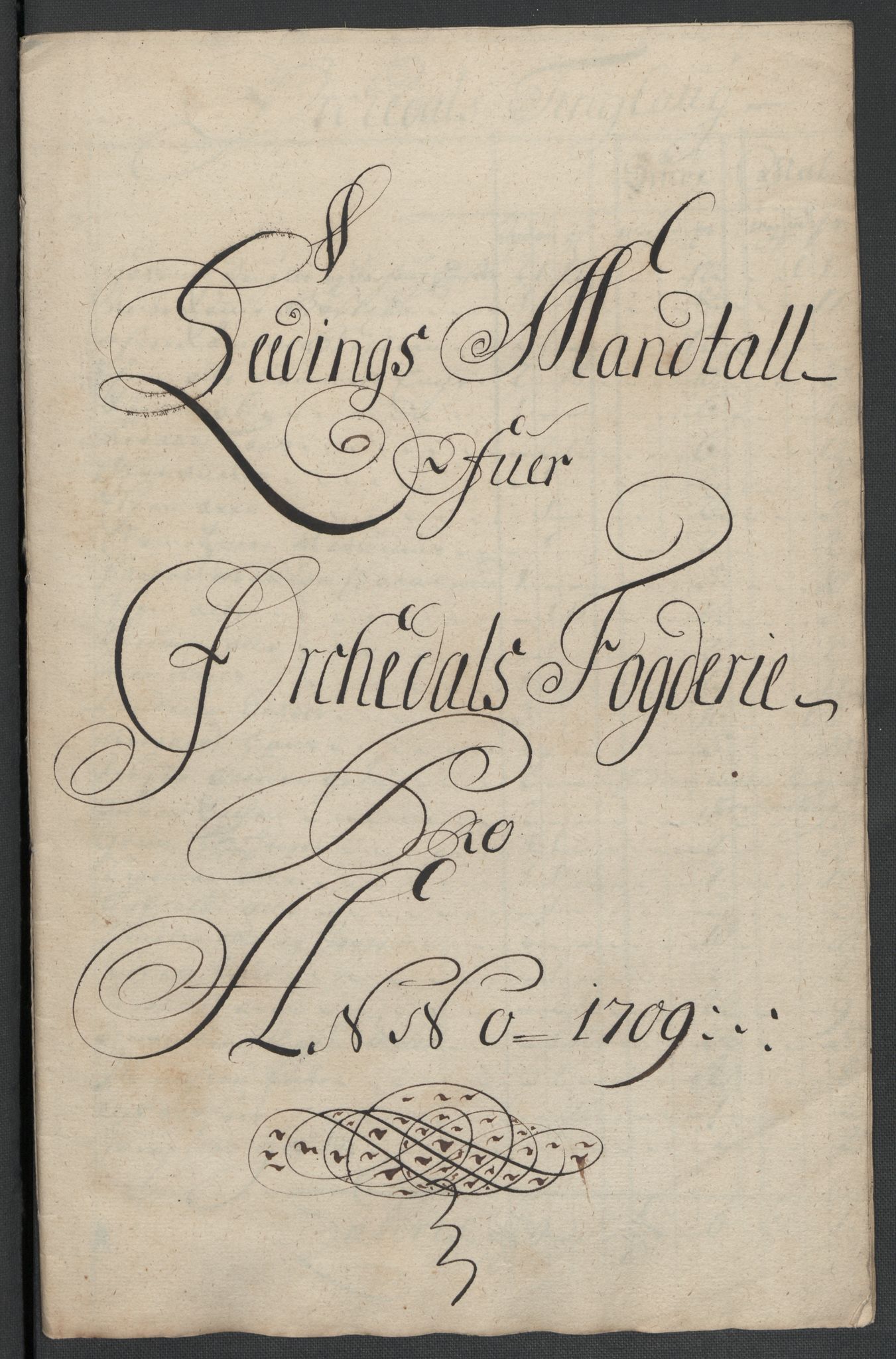 Rentekammeret inntil 1814, Reviderte regnskaper, Fogderegnskap, RA/EA-4092/R60/L3959: Fogderegnskap Orkdal og Gauldal, 1709, s. 188