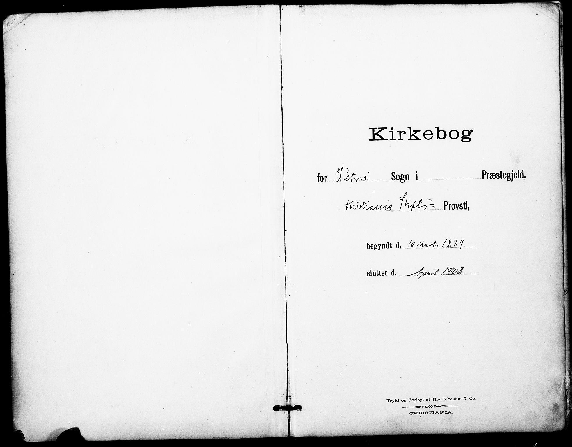 Petrus prestekontor Kirkebøker, AV/SAO-A-10872/F/Fa/L0006: Ministerialbok nr. 6, 1889-1908