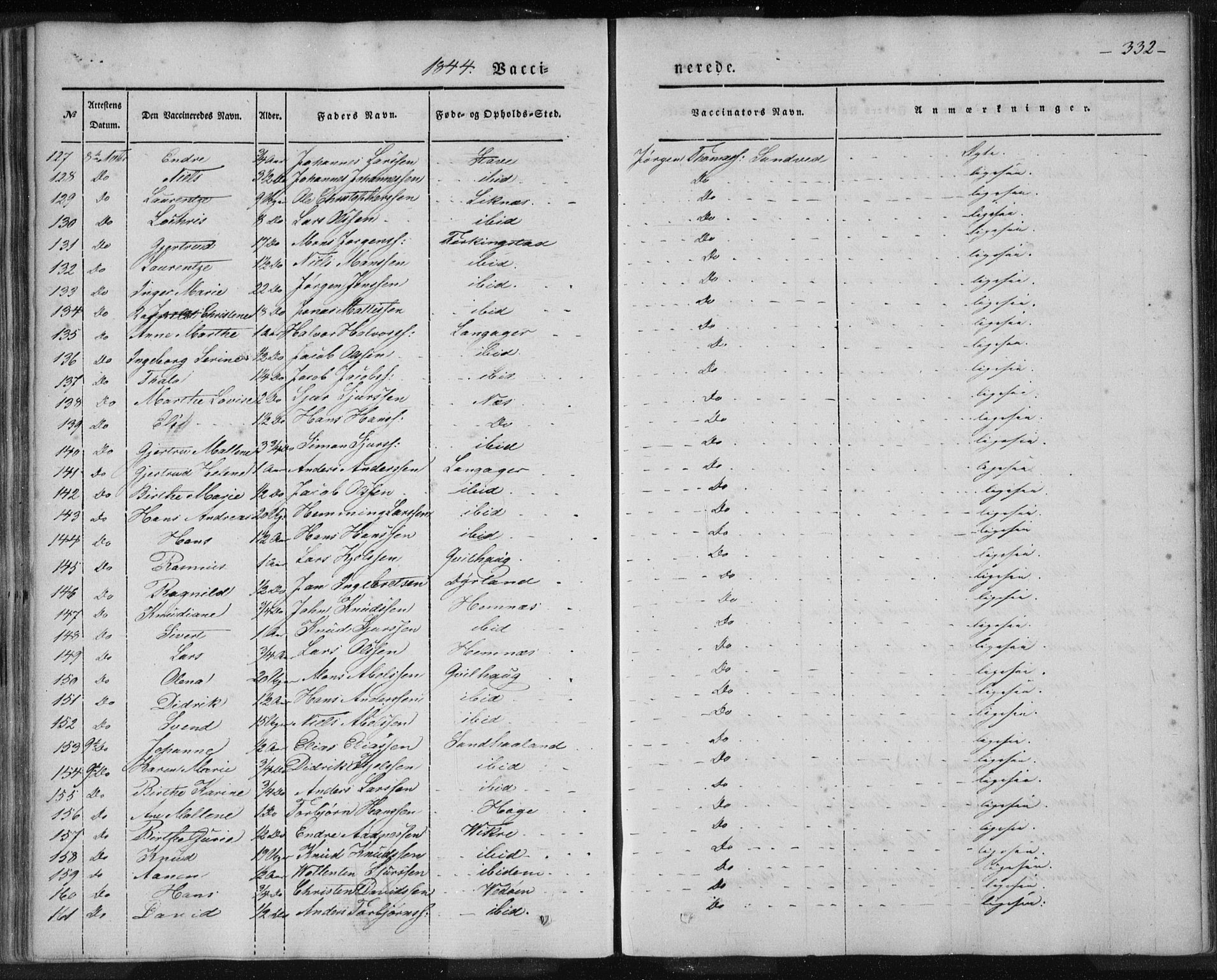 Skudenes sokneprestkontor, AV/SAST-A -101849/H/Ha/Haa/L0003: Ministerialbok nr. A 2.2, 1841-1846, s. 332