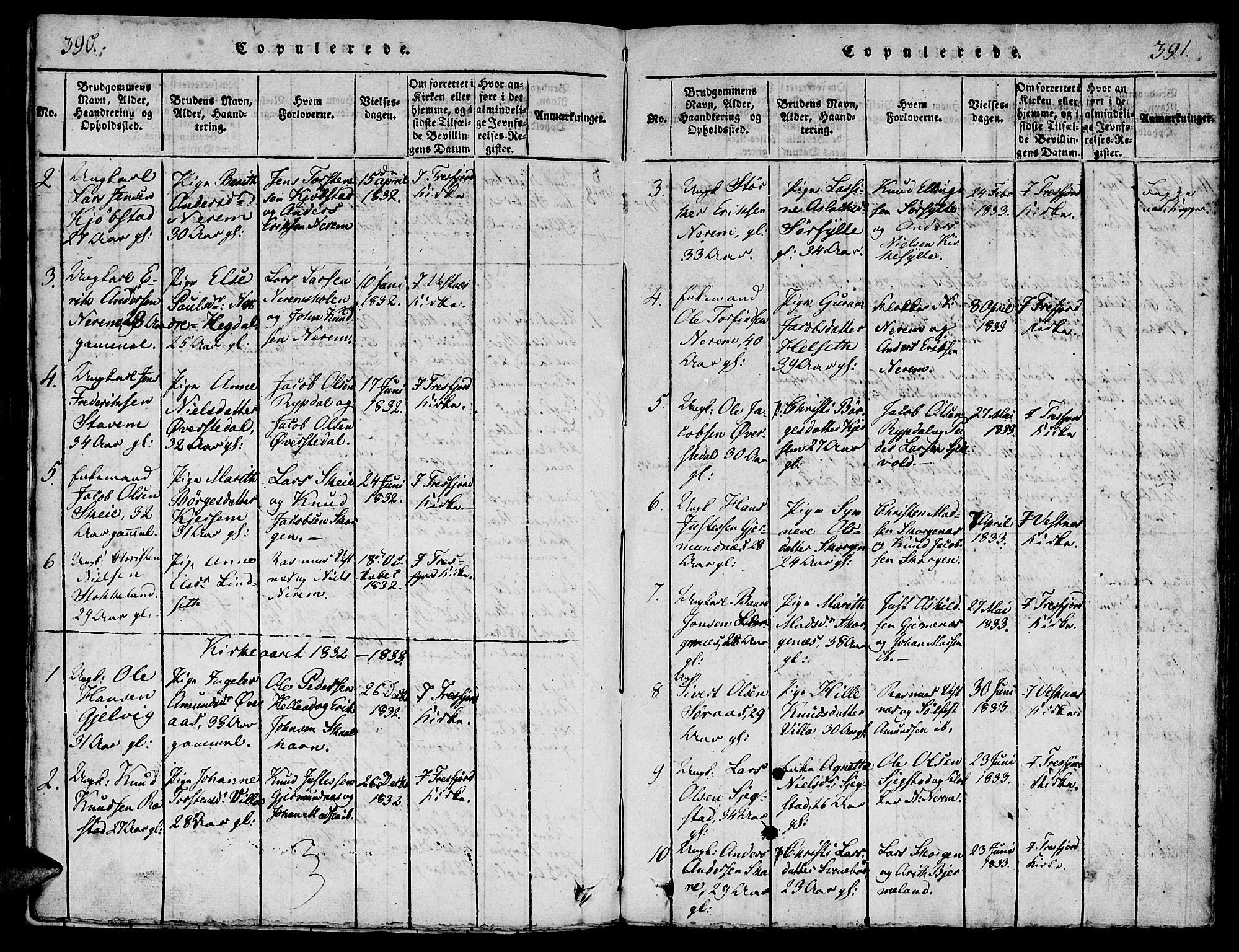 Ministerialprotokoller, klokkerbøker og fødselsregistre - Møre og Romsdal, SAT/A-1454/541/L0544: Ministerialbok nr. 541A01, 1818-1847, s. 390-391