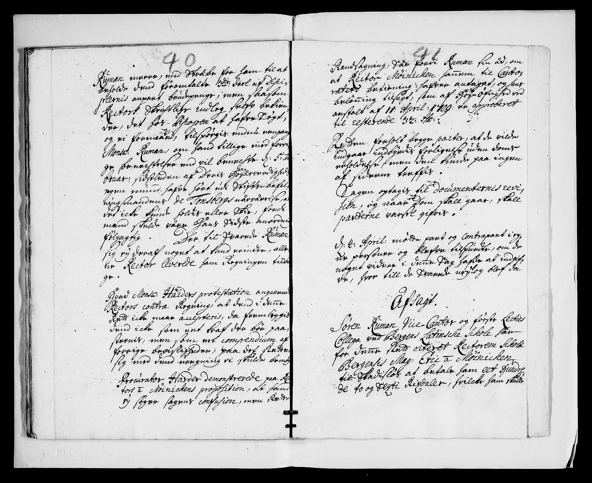 Danske Kanselli, Skapsaker, AV/RA-EA-4061/G/L0016: Tillegg til skapsakene, 1704-1722, s. 54