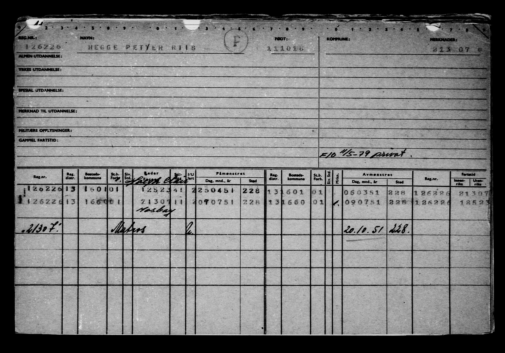 Direktoratet for sjømenn, AV/RA-S-3545/G/Gb/L0163: Hovedkort, 1918, s. 246