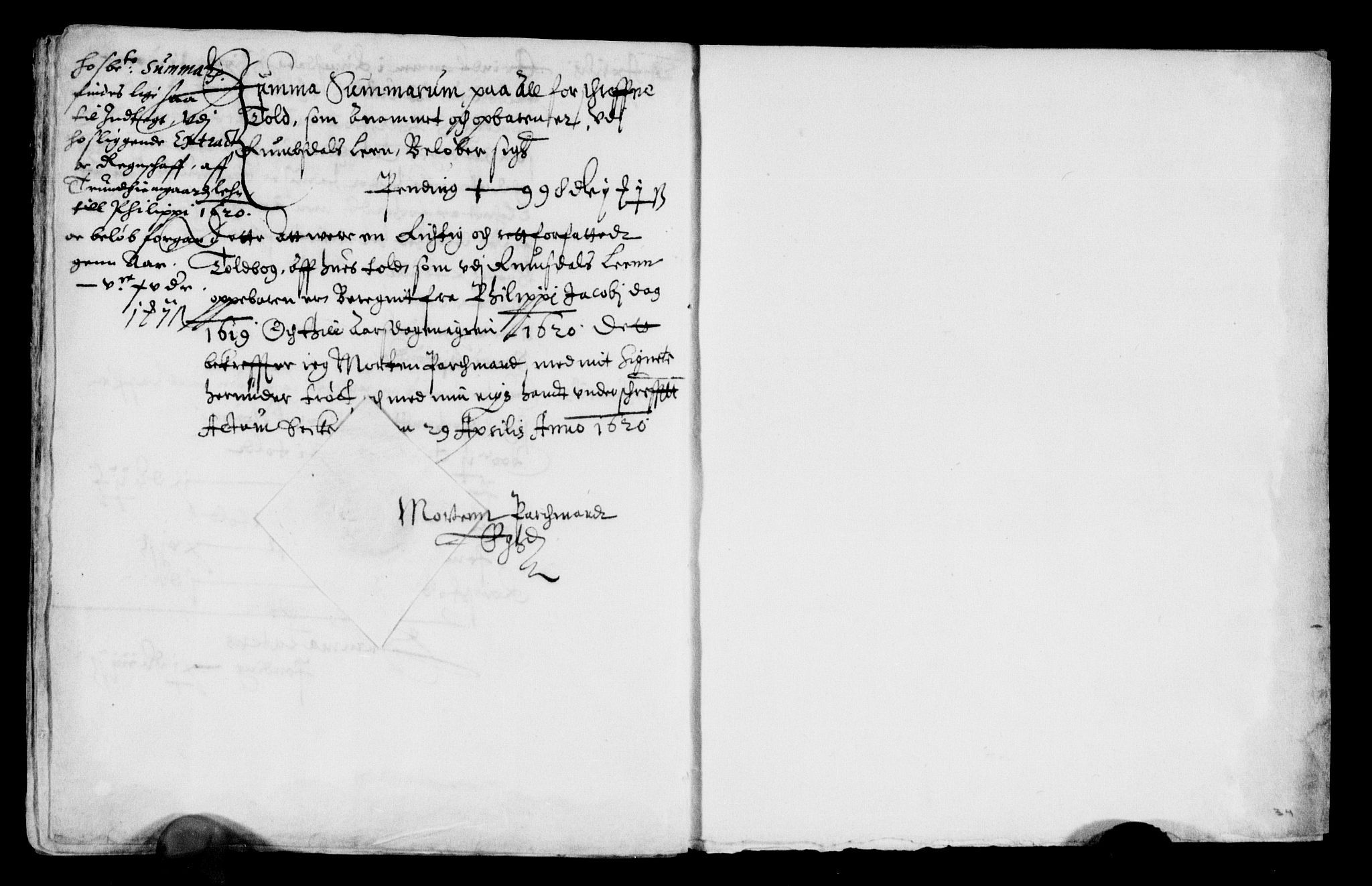 Rentekammeret inntil 1814, Reviderte regnskaper, Lensregnskaper, AV/RA-EA-5023/R/Rb/Rbw/L0018: Trondheim len, 1618-1620