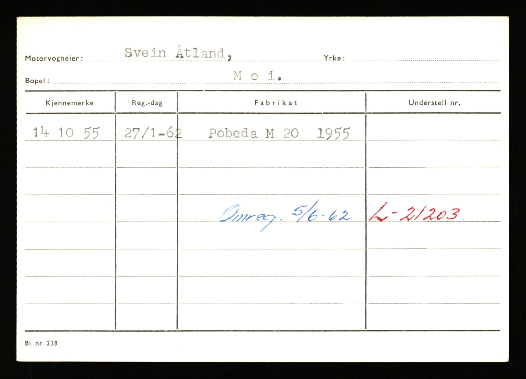 Stavanger trafikkstasjon, SAST/A-101942/0/G/L0010: Registreringsnummer: 130000 - 239953, 1930-1971, s. 373