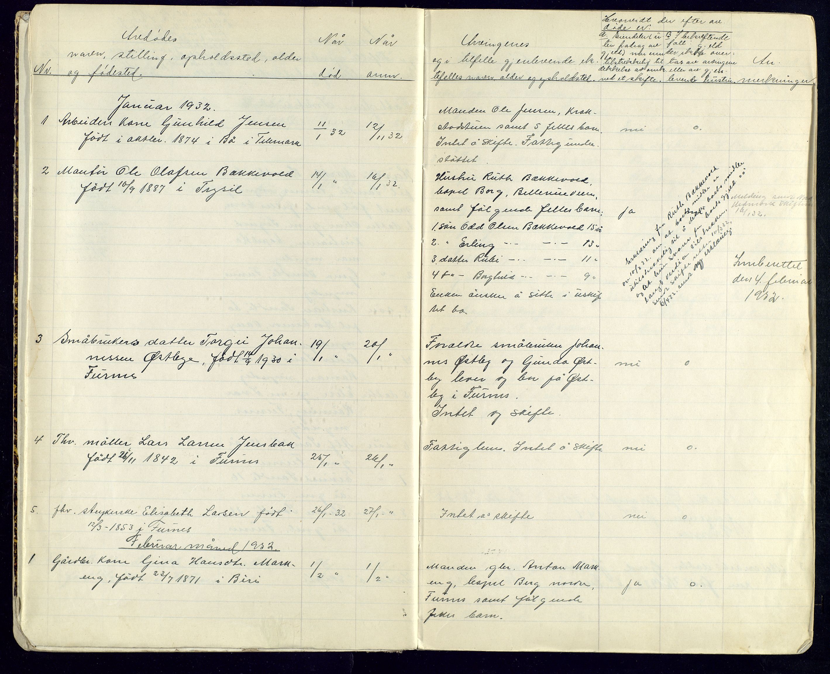 Brumunddal lensmannskontor, AV/SAH-LHR-012/H/Ha/L0001/0003: Dødsfallsprotokoller / Dødsfallsprotokoll, 1931-1946