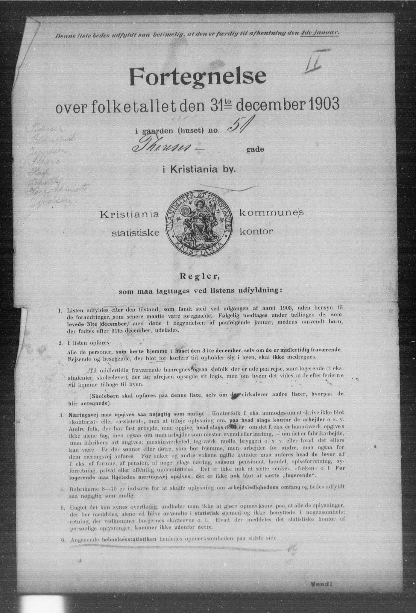 OBA, Kommunal folketelling 31.12.1903 for Kristiania kjøpstad, 1903, s. 21108