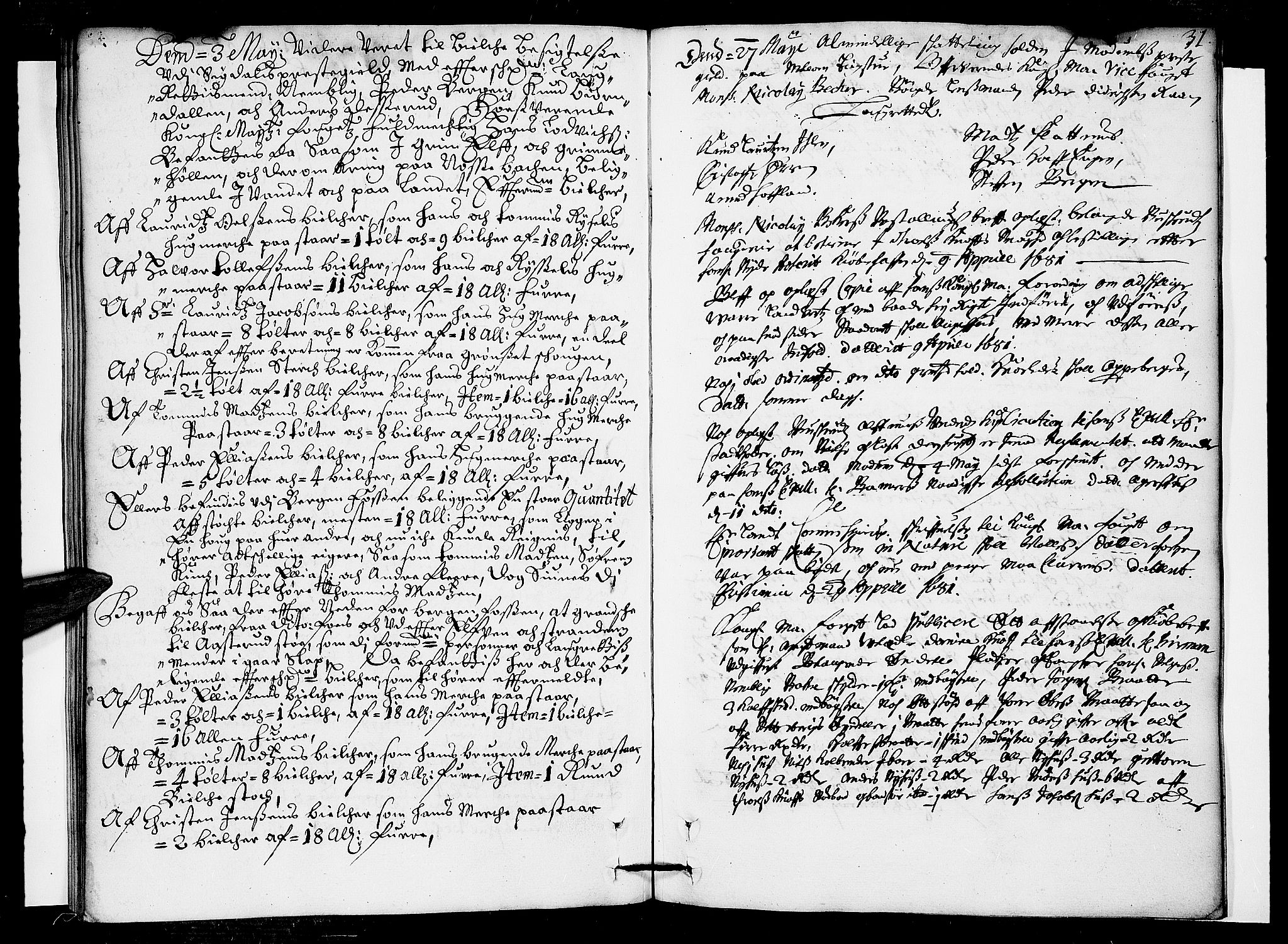 Eiker, Modum og Sigdal sorenskriveri, SAKO/A-123/F/Fa/Faa/L0046: Tingbok, 1681, s. 31