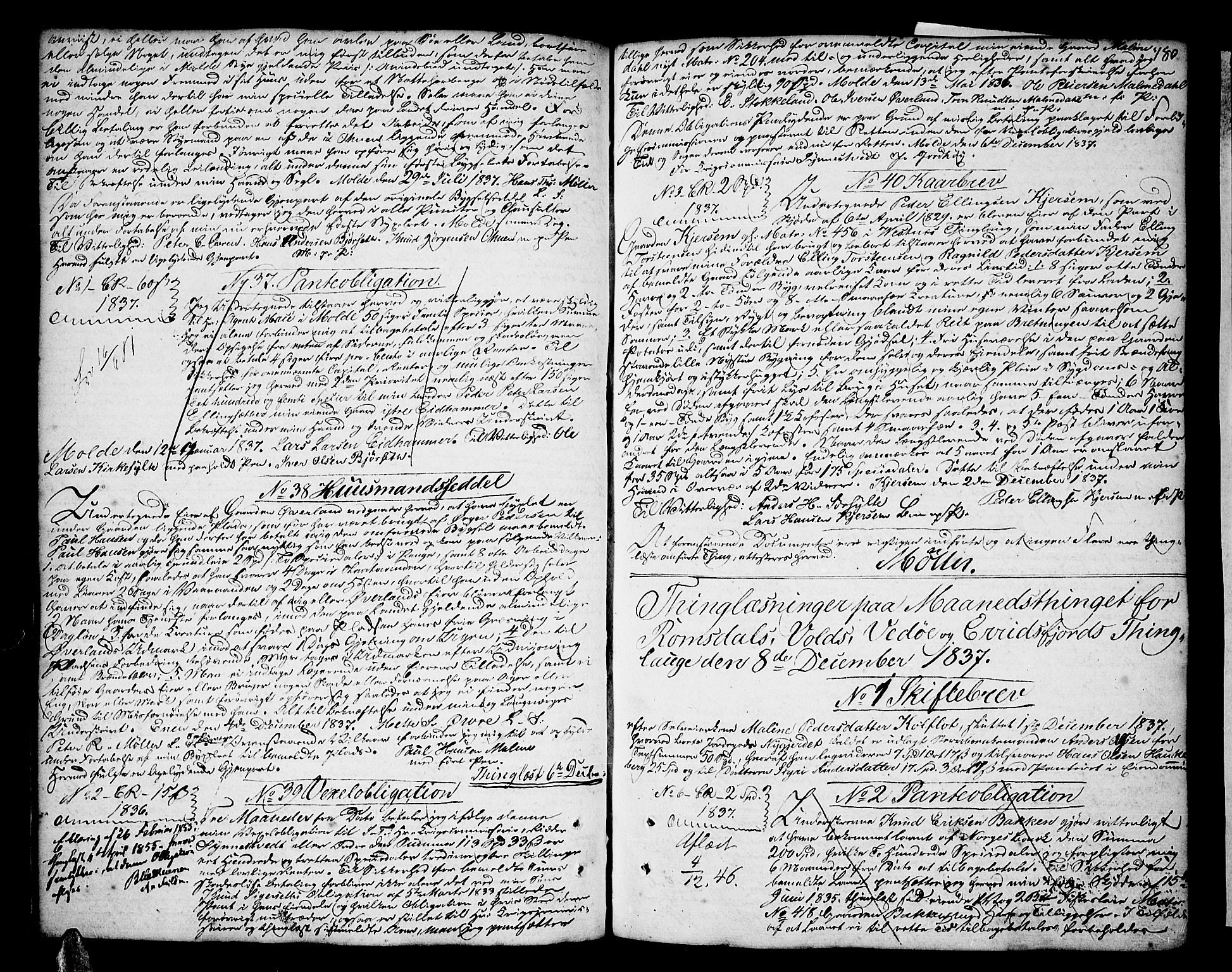 Romsdal sorenskriveri, SAT/A-4149/1/2/2C/L0011: Pantebok nr. 9, 1835-1841, s. 180