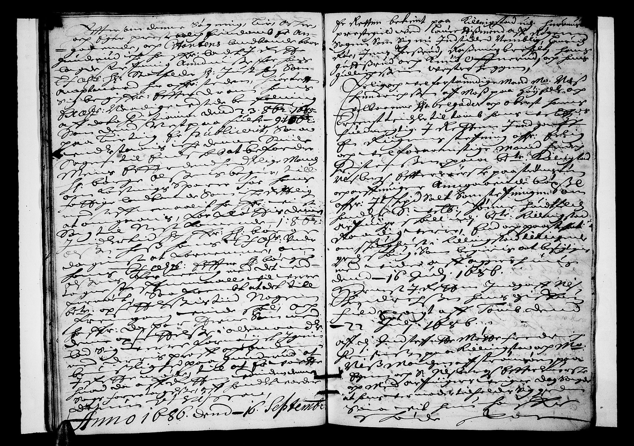 Lier, Røyken og Hurum sorenskriveri, AV/SAKO-A-89/F/Fa/L0027: Tingbok, 1686, s. 24