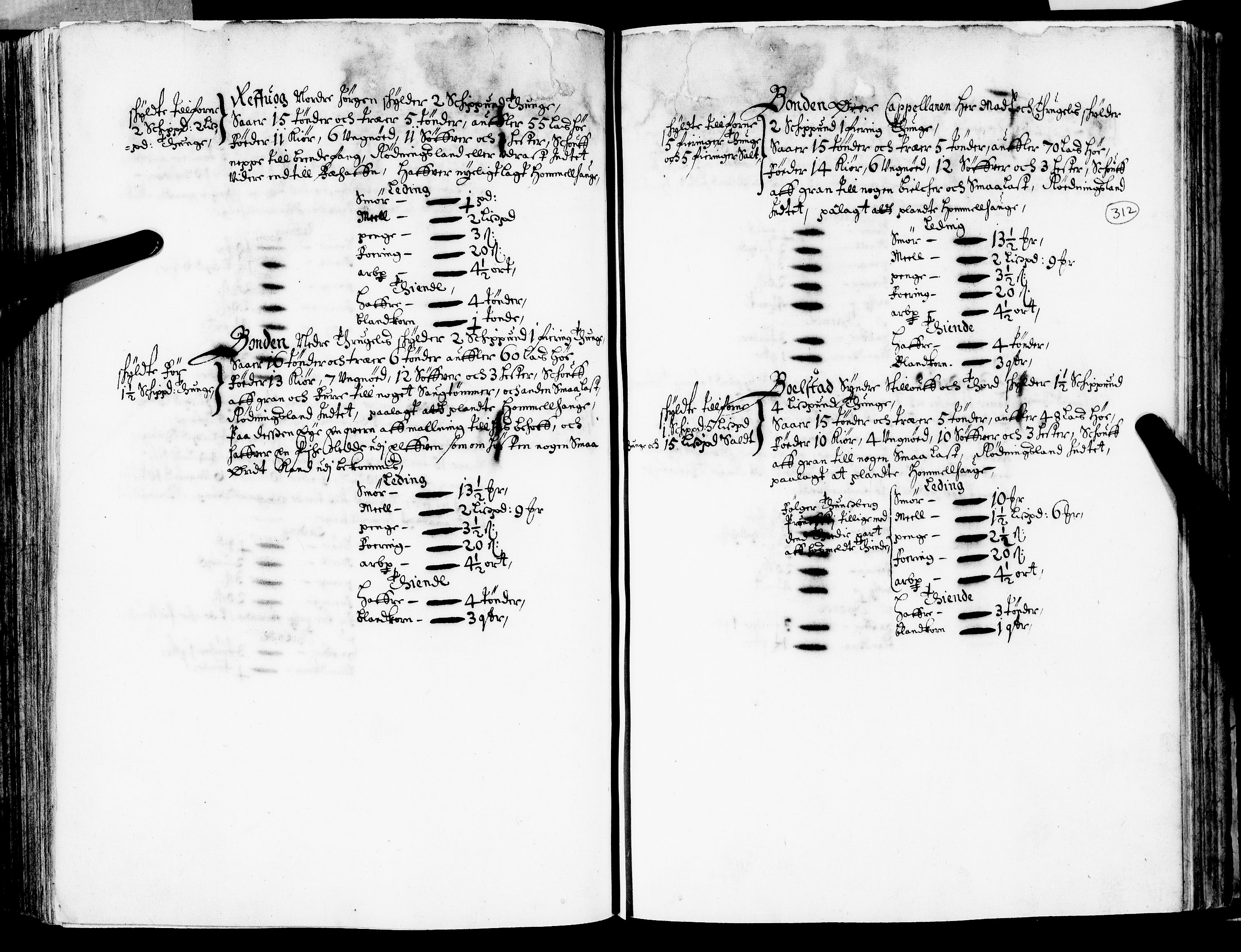 Rentekammeret inntil 1814, Realistisk ordnet avdeling, AV/RA-EA-4070/N/Nb/Nba/L0020: Tønsberg len, 2. del, 1668, s. 311b-312a