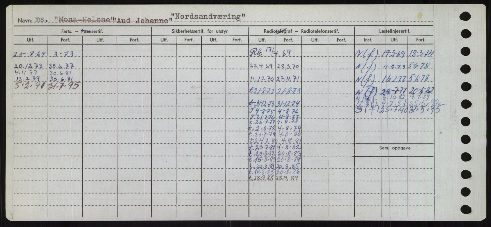 Sjøfartsdirektoratet med forløpere, Skipsmålingen, RA/S-1627/H/Ha/L0004/0001: Fartøy, Mas-R / Fartøy, Mas-Odd, s. 686