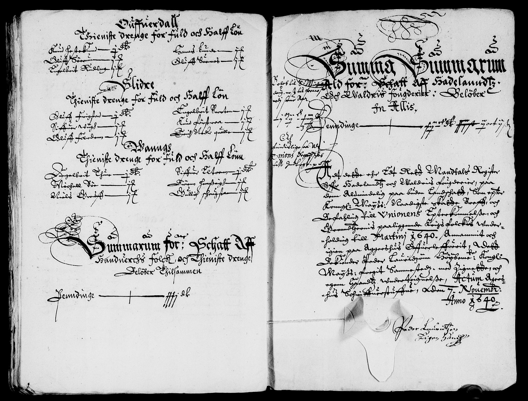 Rentekammeret inntil 1814, Reviderte regnskaper, Lensregnskaper, AV/RA-EA-5023/R/Rb/Rba/L0152: Akershus len, 1640