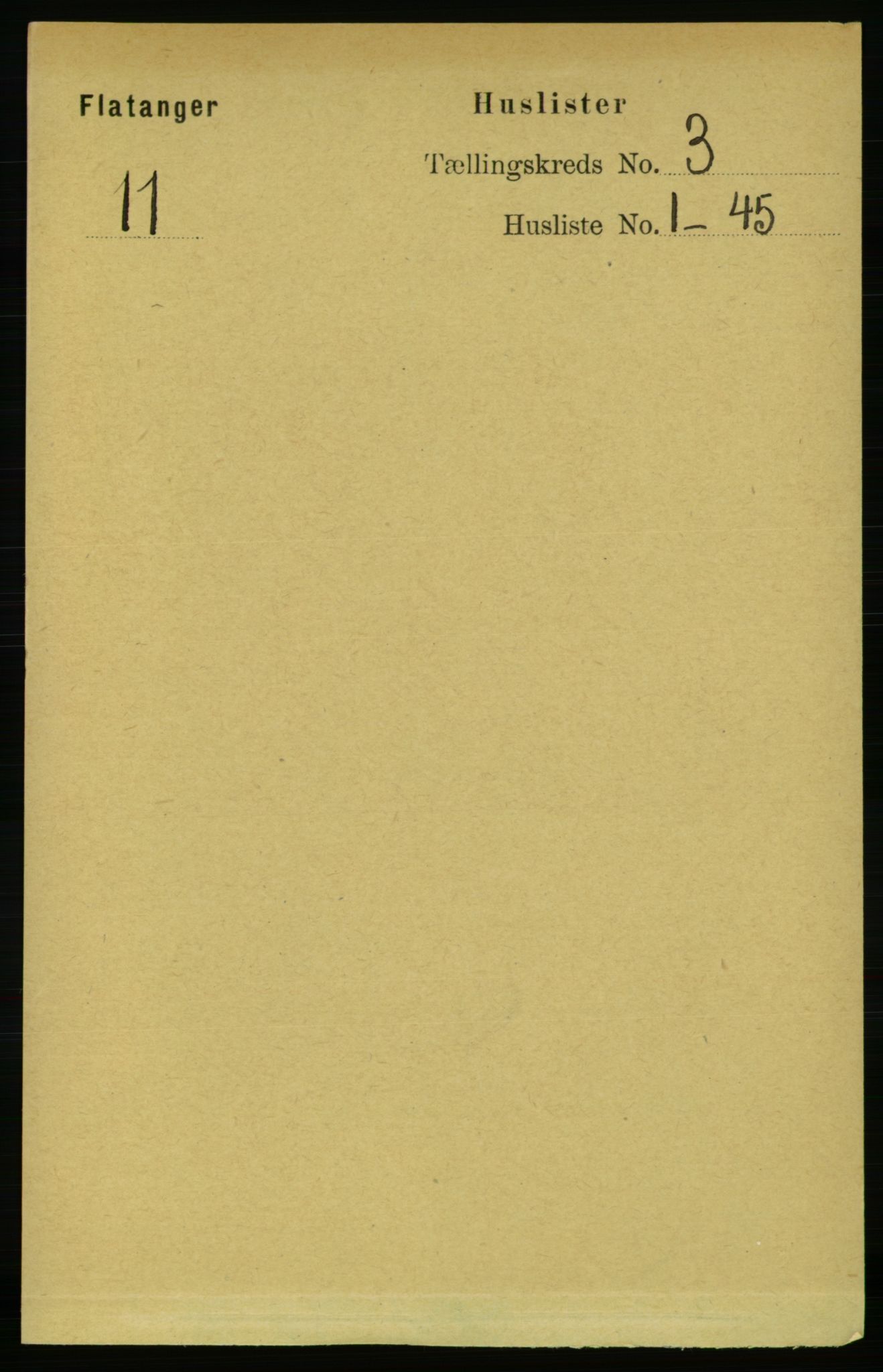 RA, Folketelling 1891 for 1749 Flatanger herred, 1891, s. 1275