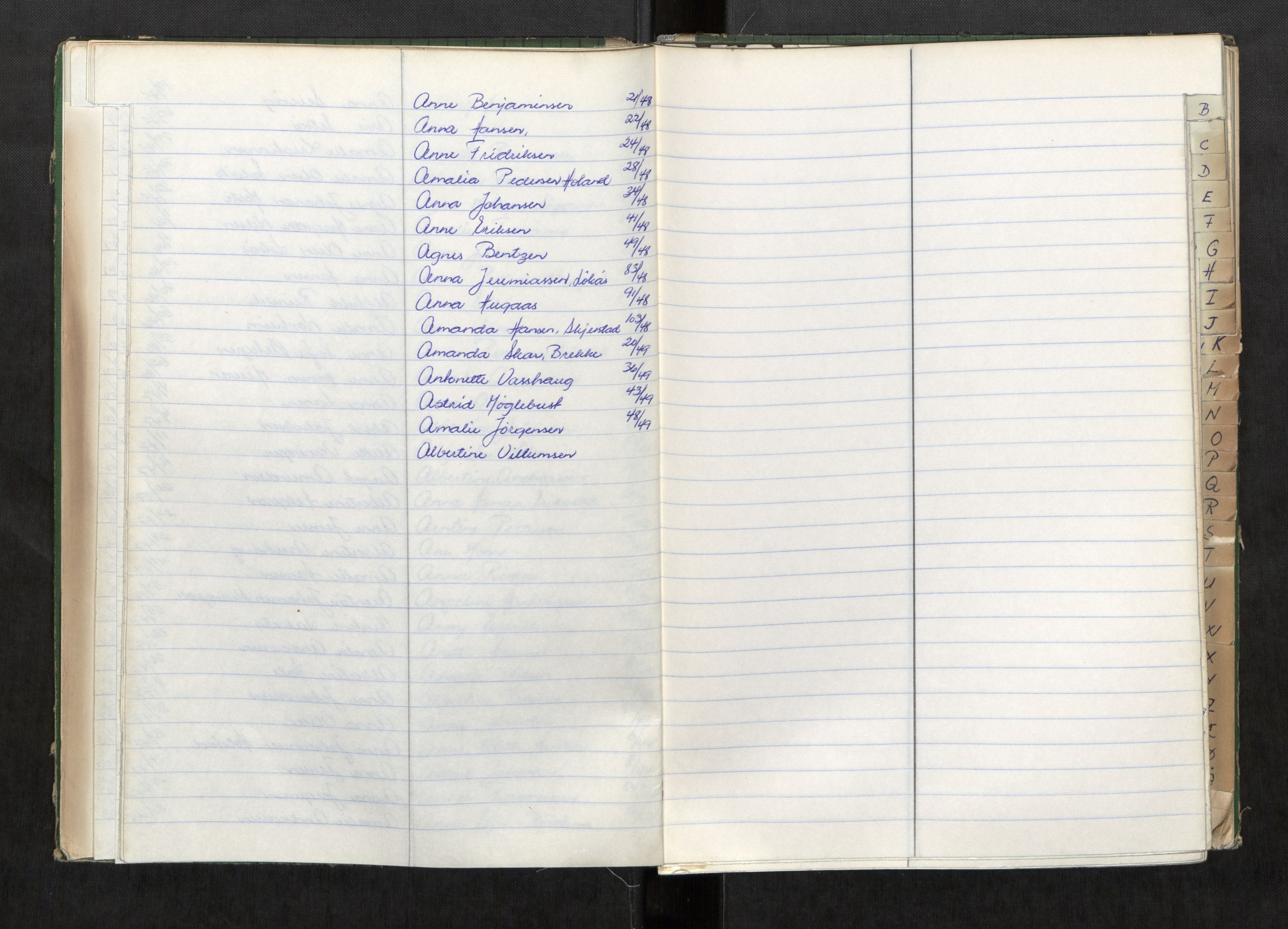 Fauske lensmannskontor, AV/SAT-A-1288/1/Gaa/L0001: Dødsfallsregister, 1899-1949