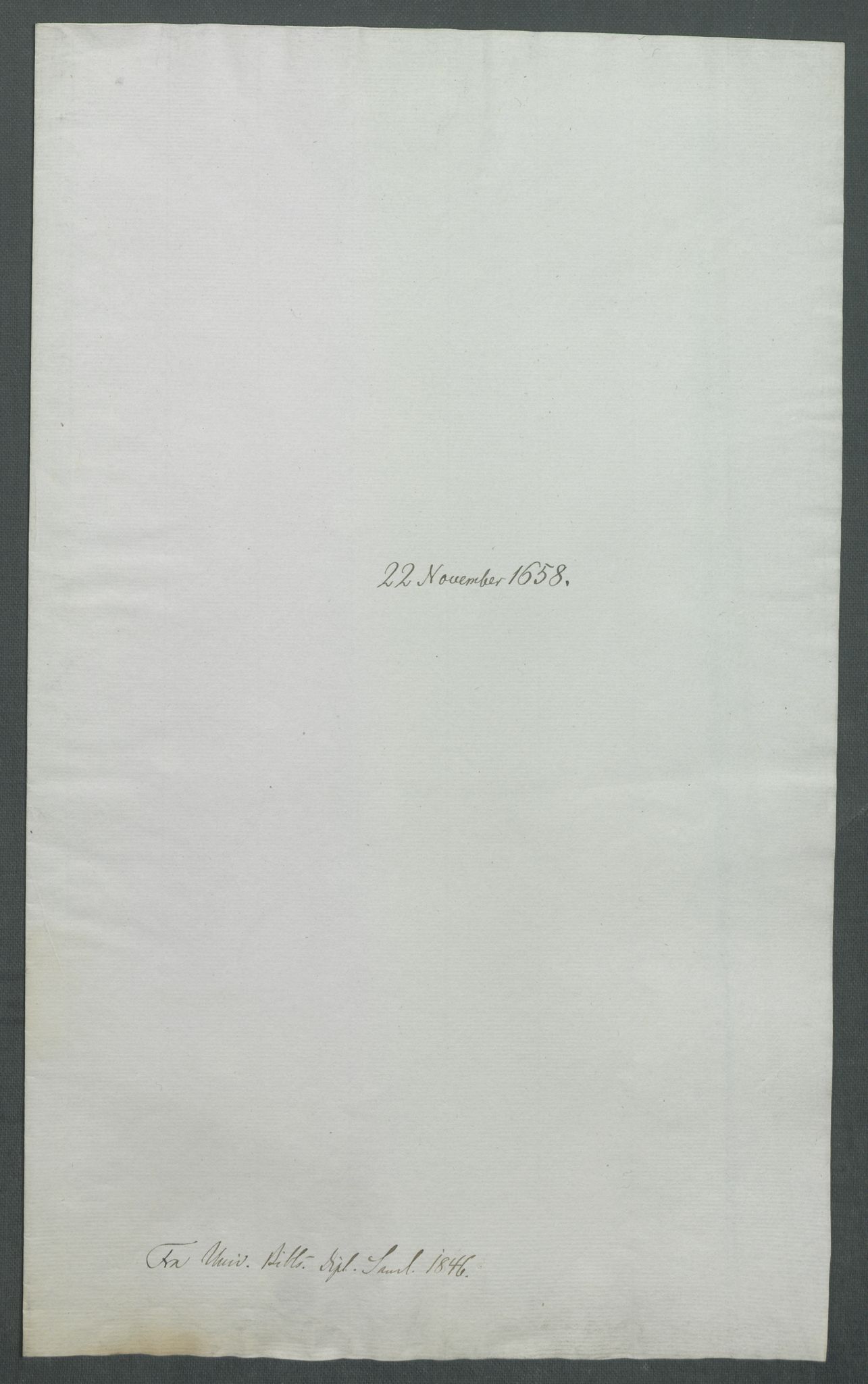Riksarkivets diplomsamling, RA/EA-5965/F02/L0168: Dokumenter, 1658-1660, s. 47