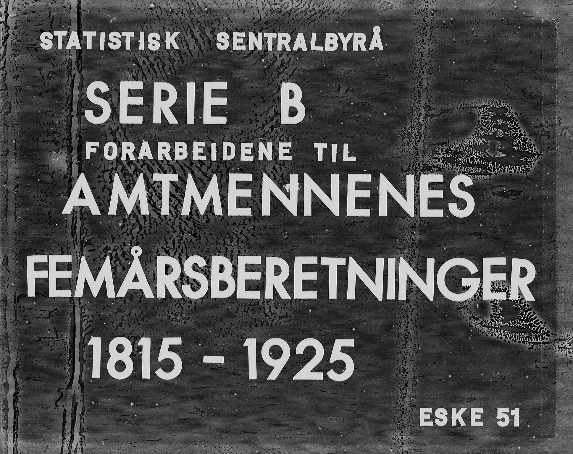 Statistisk sentralbyrå, Næringsøkonomiske emner, Generelt - Amtmennenes femårsberetninger, RA/S-2233/F/Fa/L0051: --, 1879-1883, s. 1