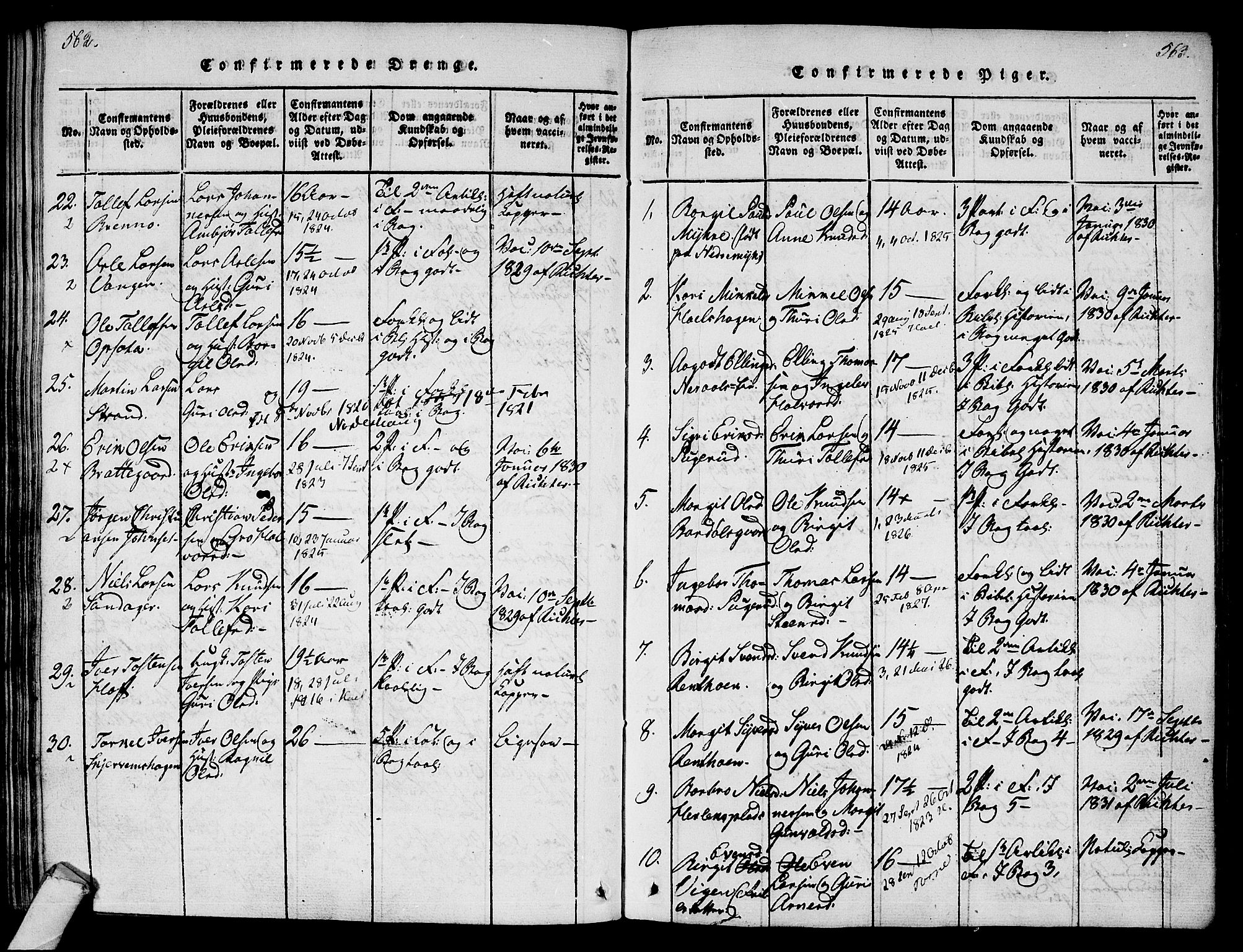 Ål kirkebøker, AV/SAKO-A-249/F/Fa/L0004: Ministerialbok nr. I 4, 1815-1825, s. 562-563