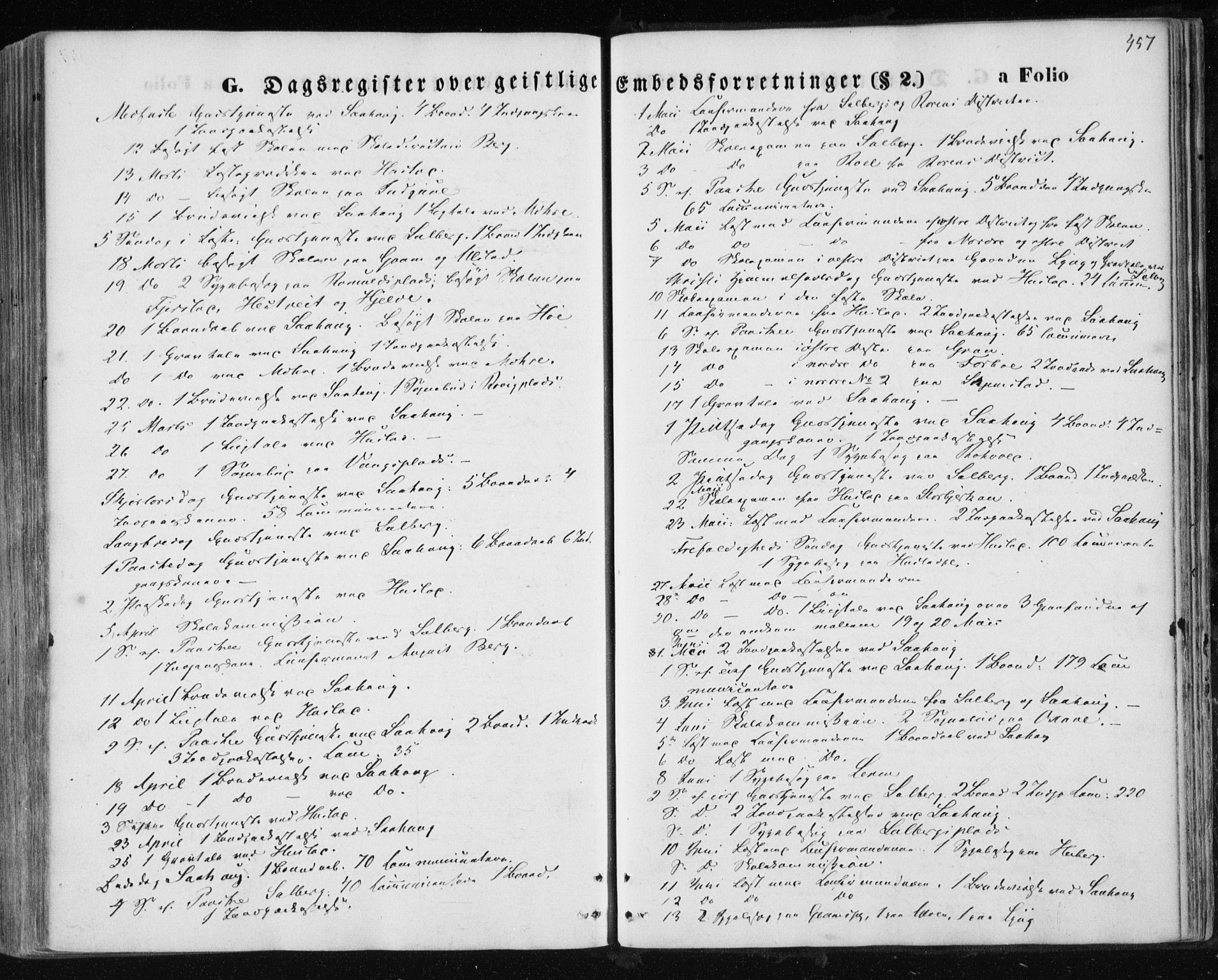 Ministerialprotokoller, klokkerbøker og fødselsregistre - Nord-Trøndelag, AV/SAT-A-1458/730/L0283: Ministerialbok nr. 730A08, 1855-1865, s. 457