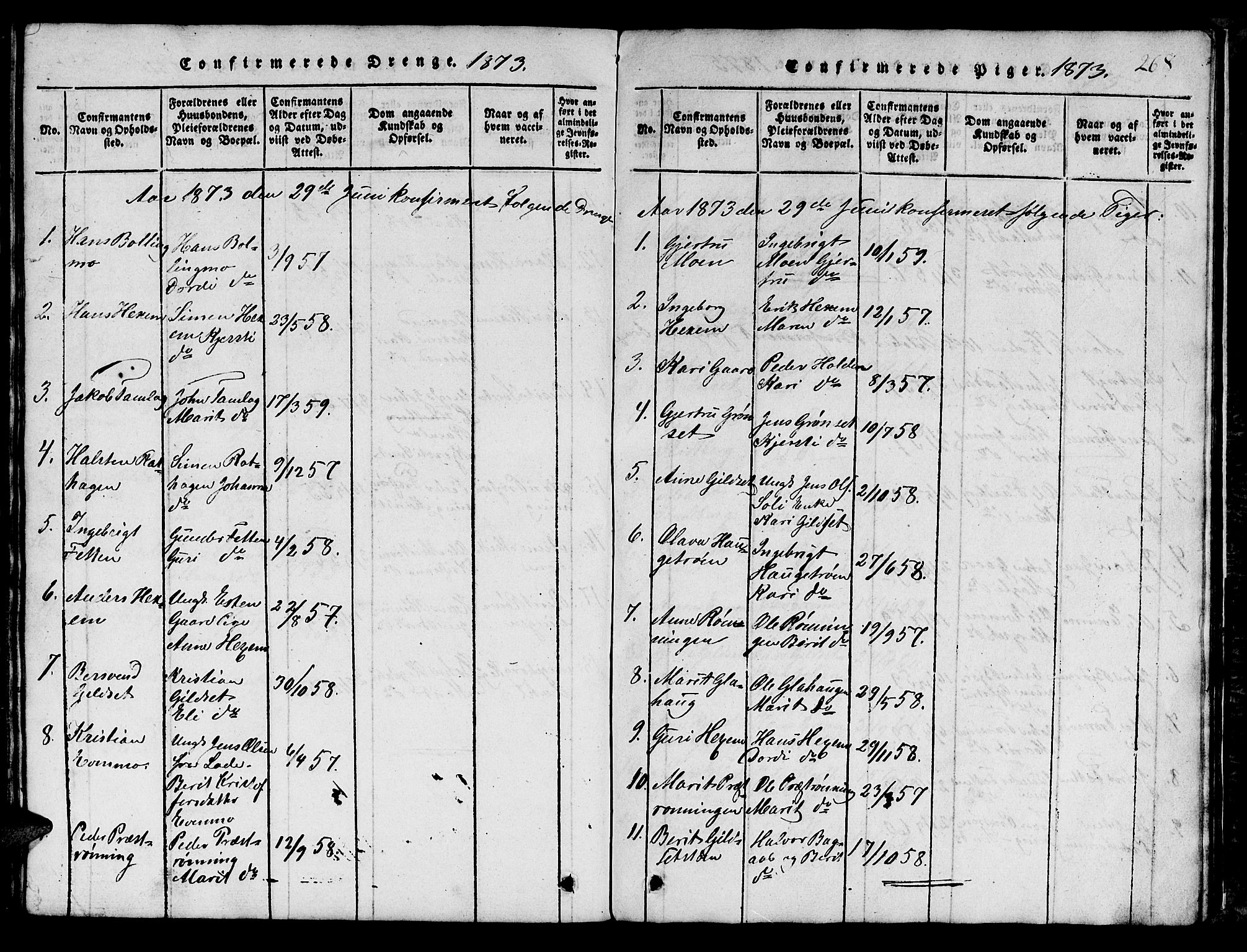 Ministerialprotokoller, klokkerbøker og fødselsregistre - Sør-Trøndelag, AV/SAT-A-1456/685/L0976: Klokkerbok nr. 685C01, 1817-1878, s. 268